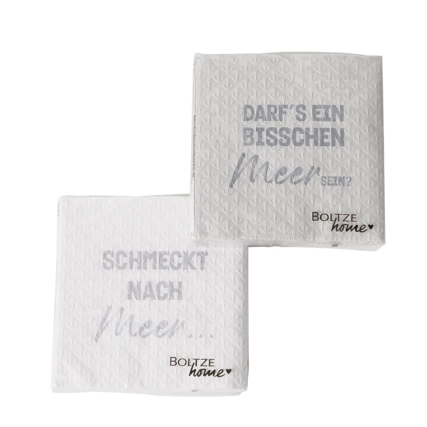 BOLTZE Papierserviette Maritime Servietten Meer sein 16 Stück von Boltze - Serviette mit Spru