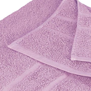 StickandShine Handtuch Handtücher Badetücher Saunatücher Duschtücher Gästehandtücher in Mauve Lila zur Wahl 100% Baumwolle 500 GSM