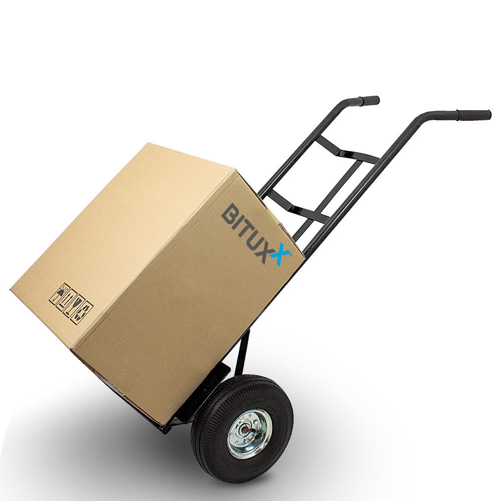 Bituxx Sackkarre 200kg Schwarz, (MS-19621), Tragkraft 200kg