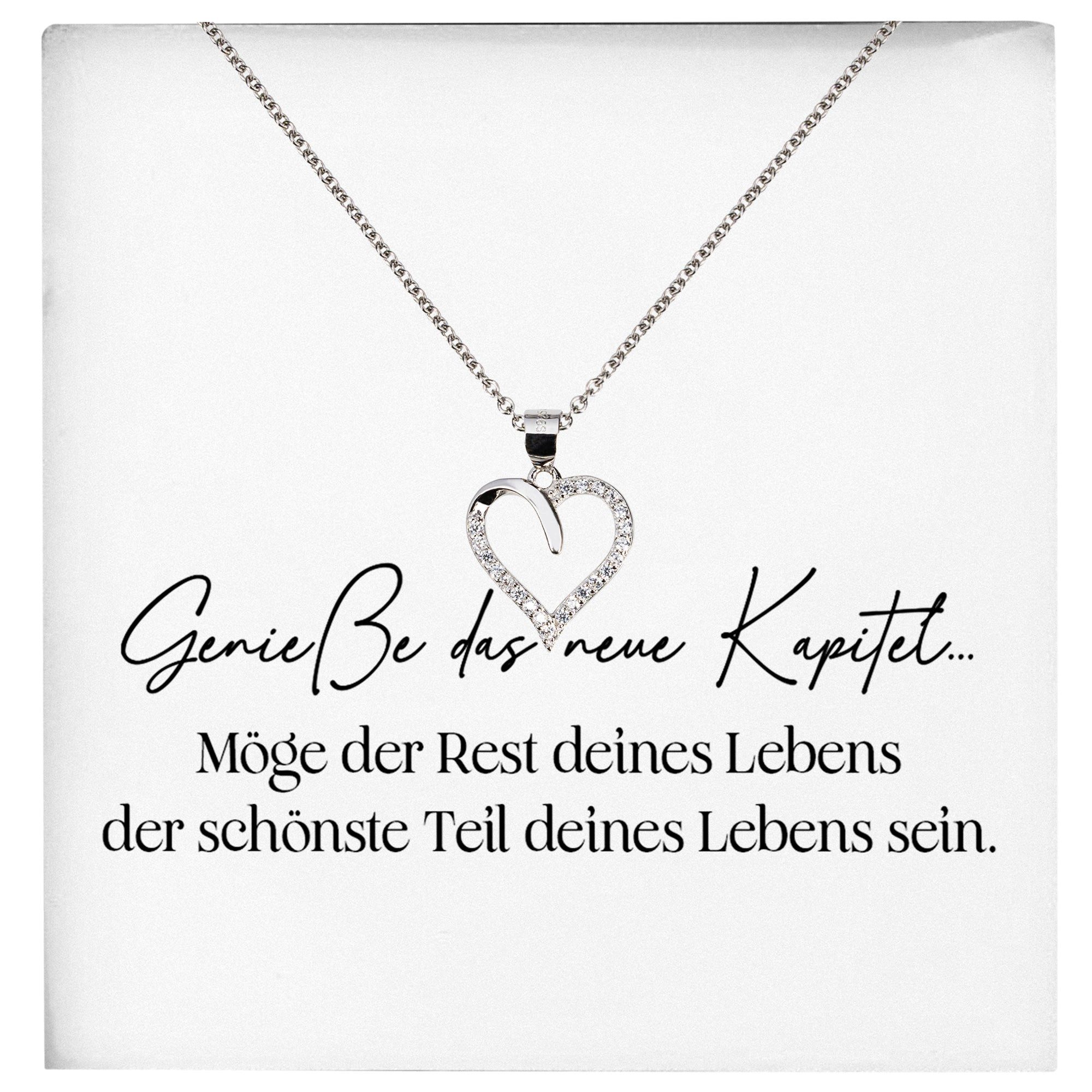 22Feels Schmuckset Neues Kapitel Schwangerschaft Geschenk Werdende Mama To Be Babyparty (inkl. Geschenktasche, Karte, Poliertuch, Beutel), Echt-Silber 925/000, Karte Made In Germany