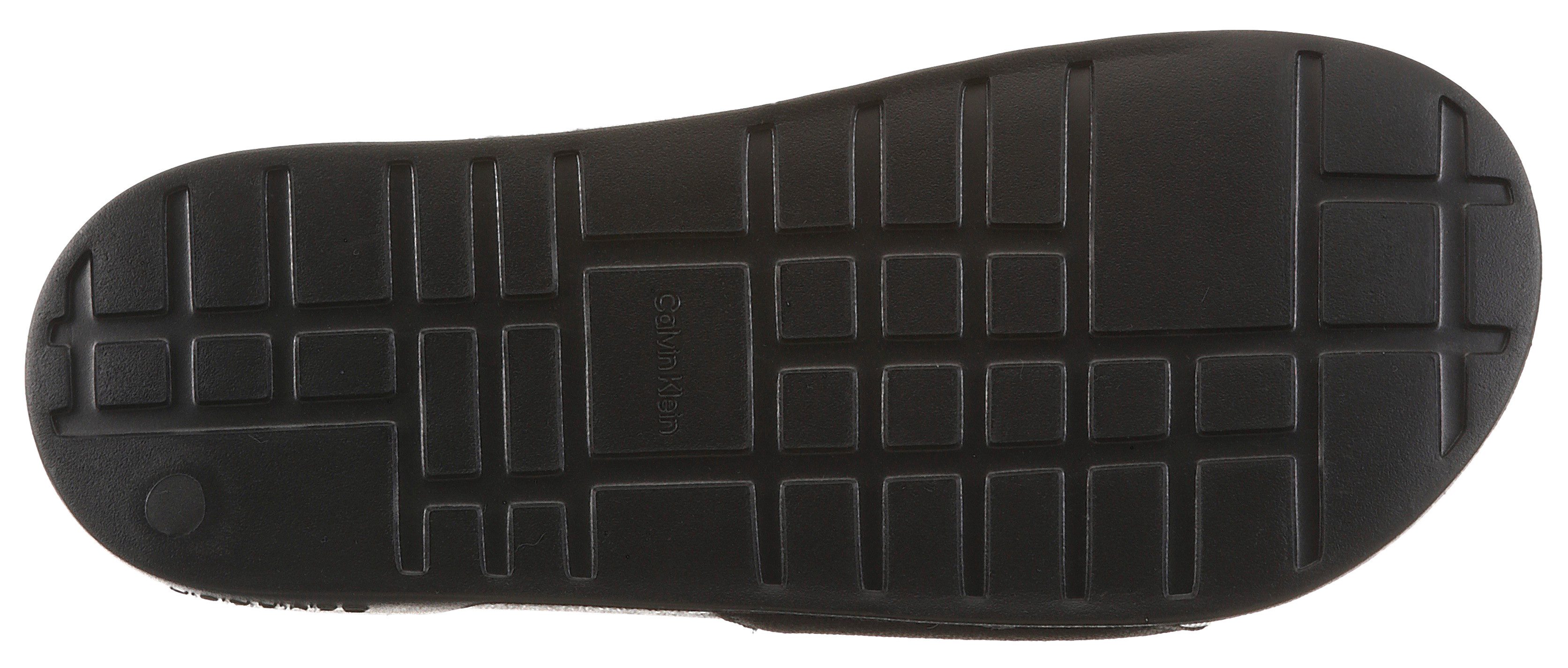 Calvin Klein ESS SLIDE CV WN Pantolette Sommerschuh, Poolslides, Pantolette, Strandschuh mit Logoschriftzug