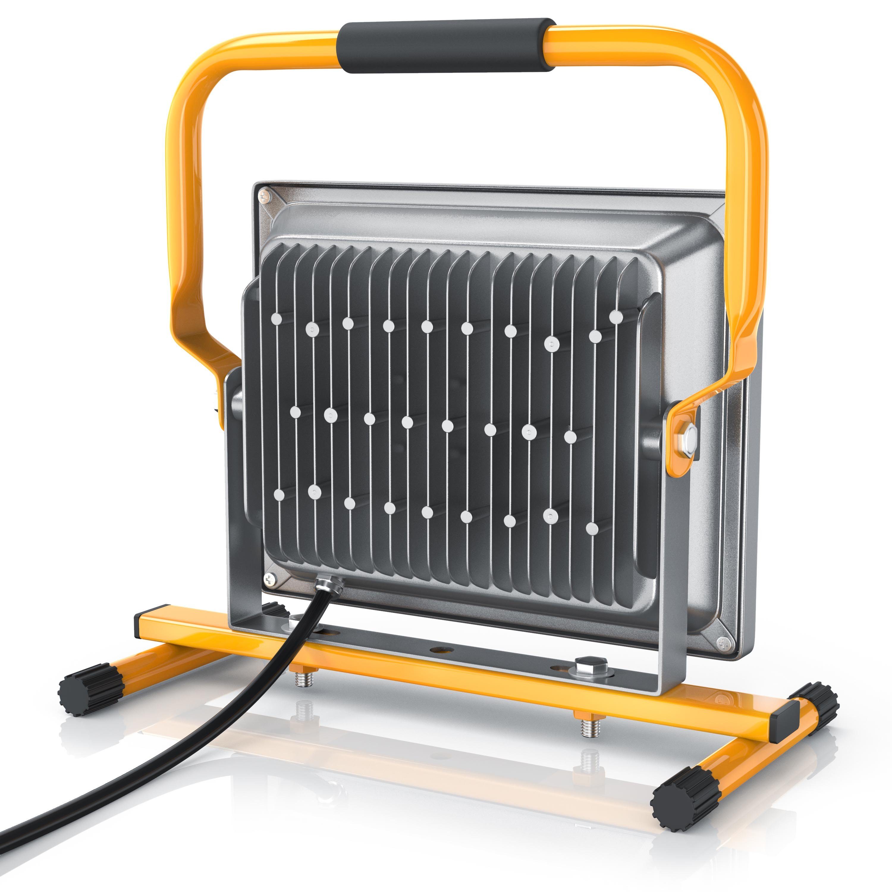 Brandson construction light, 50W LED outdoor construction light IP65 protection rating / Low heat generation