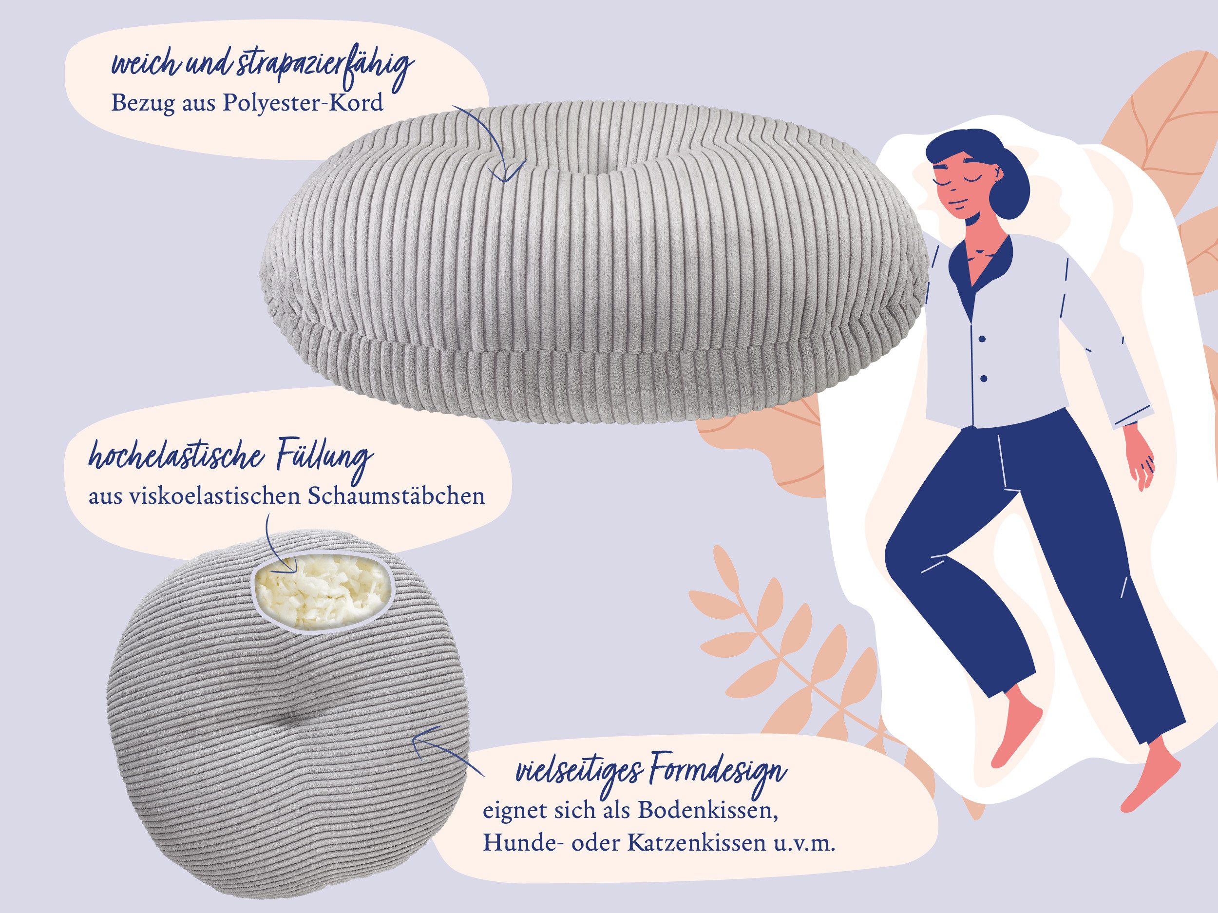 Nightlife Sitzkissen, Bodenkissen, Yogakissen, Tierkissen, viele Einsatzmög günstig online kaufen