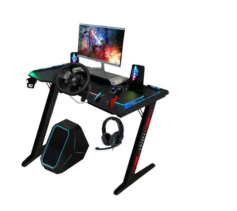 RGB Gamingtisch Raptor-Gaming GT-100 Gaming-Tisch Raptor