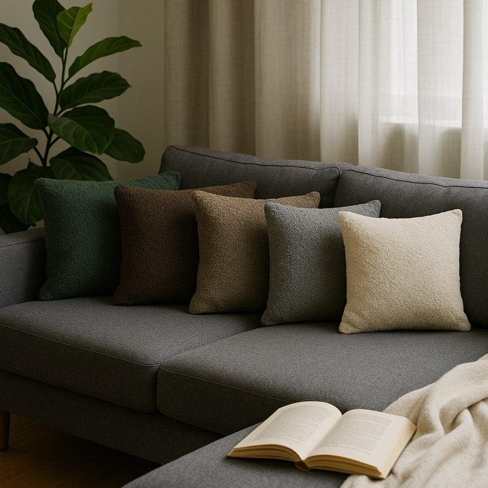 REALLaxx Dekokissen Teddy, 50x50cm, Kissenbezug mit Füllung in Sherpa Lamm günstig online kaufen