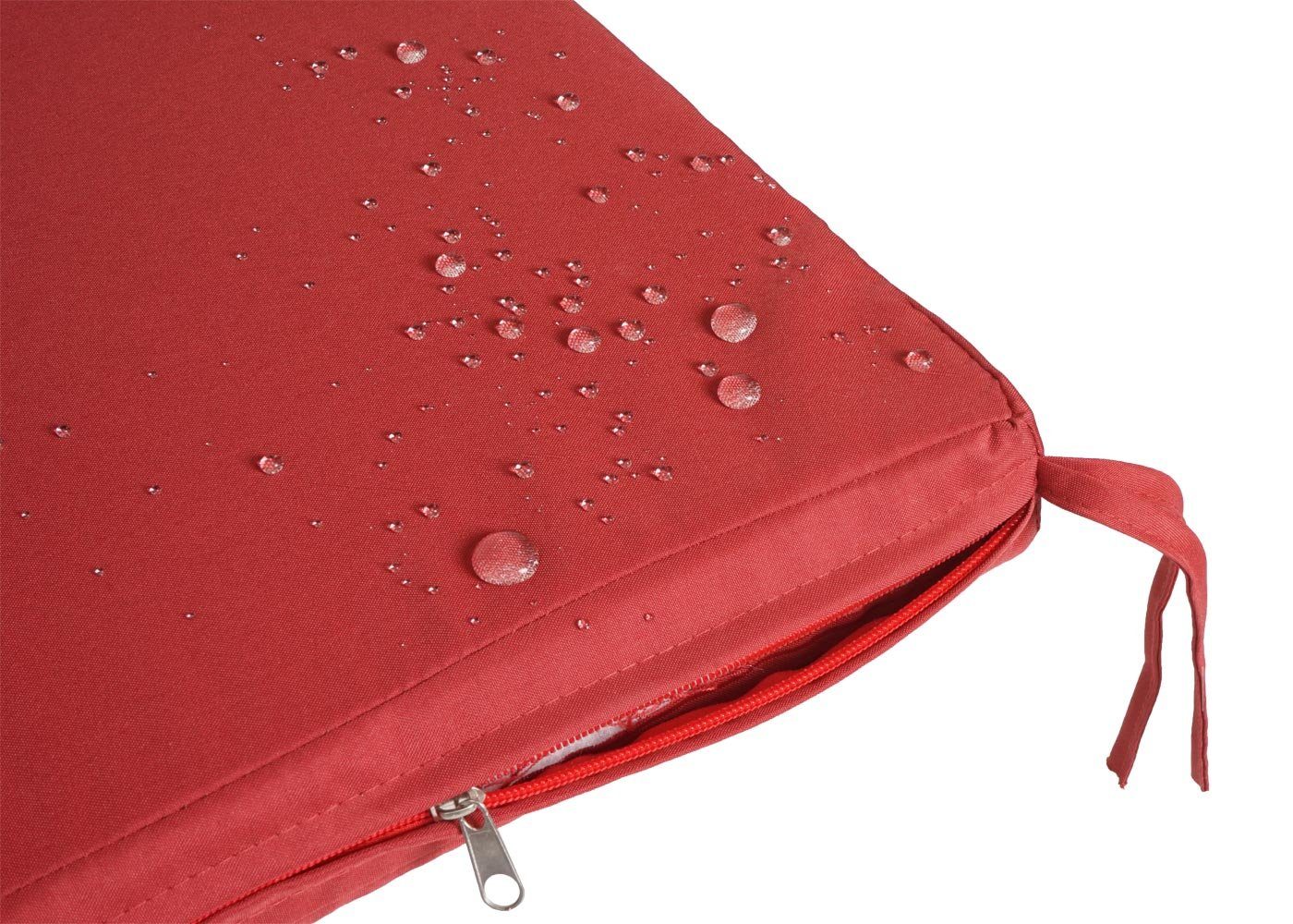 MCW Sitzbank MCW-F39-3, Staufach inkl. wasserabweisendem Bezug, Kissenbezug mit Reißverschluss