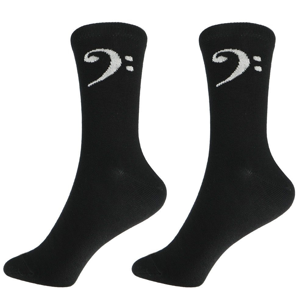 mugesh Freizeitsocken Musik-Socken Bassschlüssel für Musiker