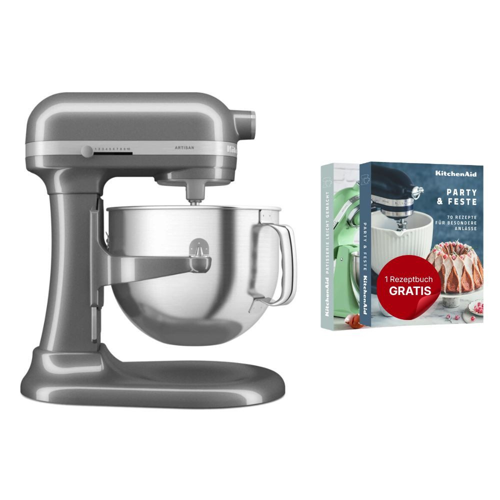 Küchenmaschine KitchenAid Küchenmaschine mit Schüsselheber 6,6 L Artisan 5KSM70SHX