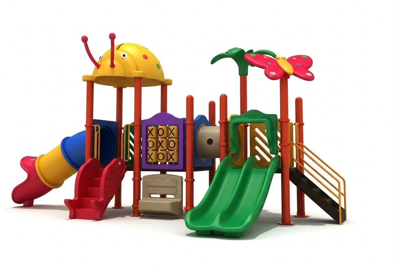 Xlmoebel Rutsche Spielturm mit Rutsche und Kletterturm für Kinder im Garten, (Spielplatz, 1-tlg., Spielplatz), Hergestellt in Europa