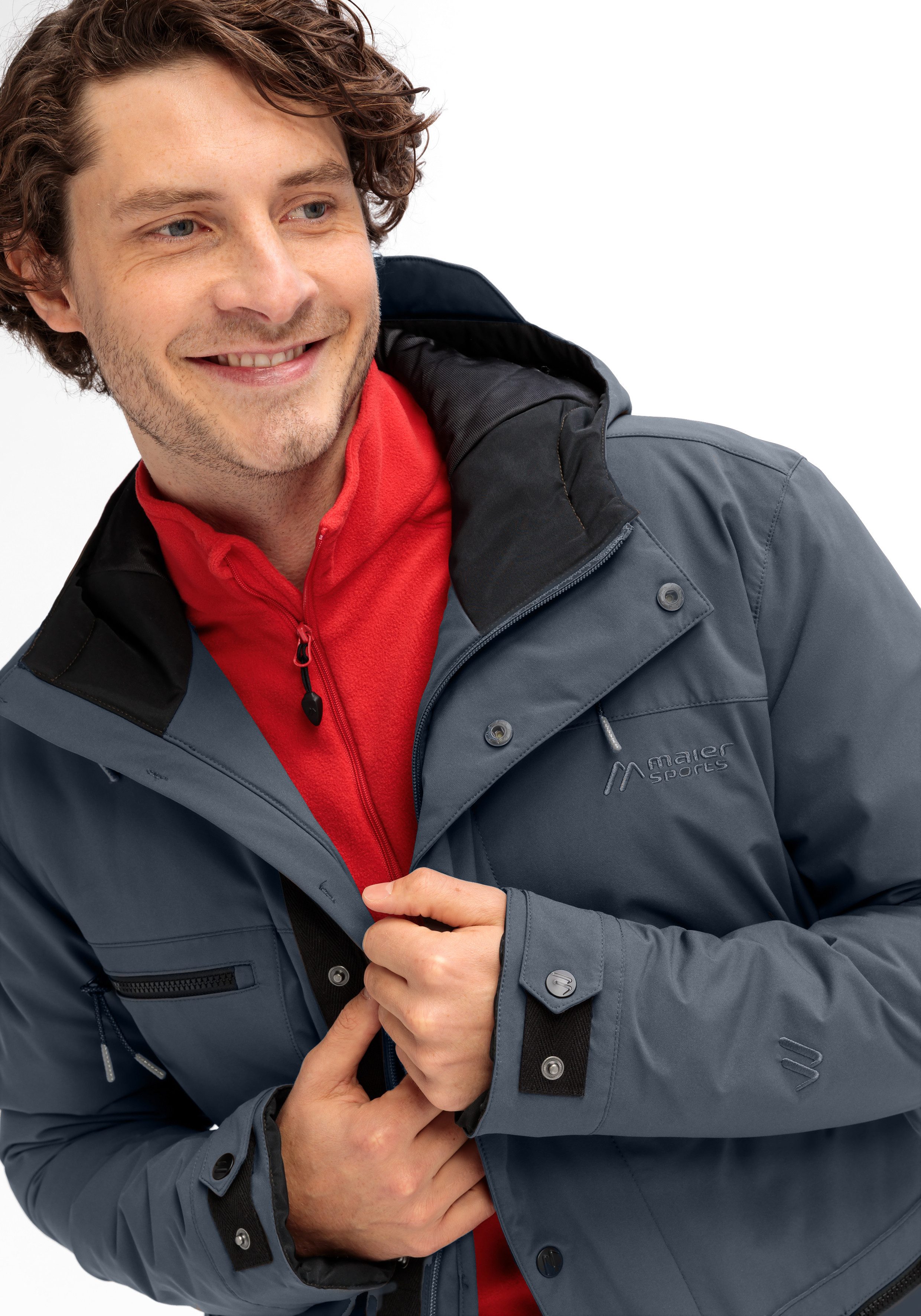 Maier Sports Funktionsjacke R3 Zed M Herren Jacke, wasserdichte Outdoorjacke, Regular Fit