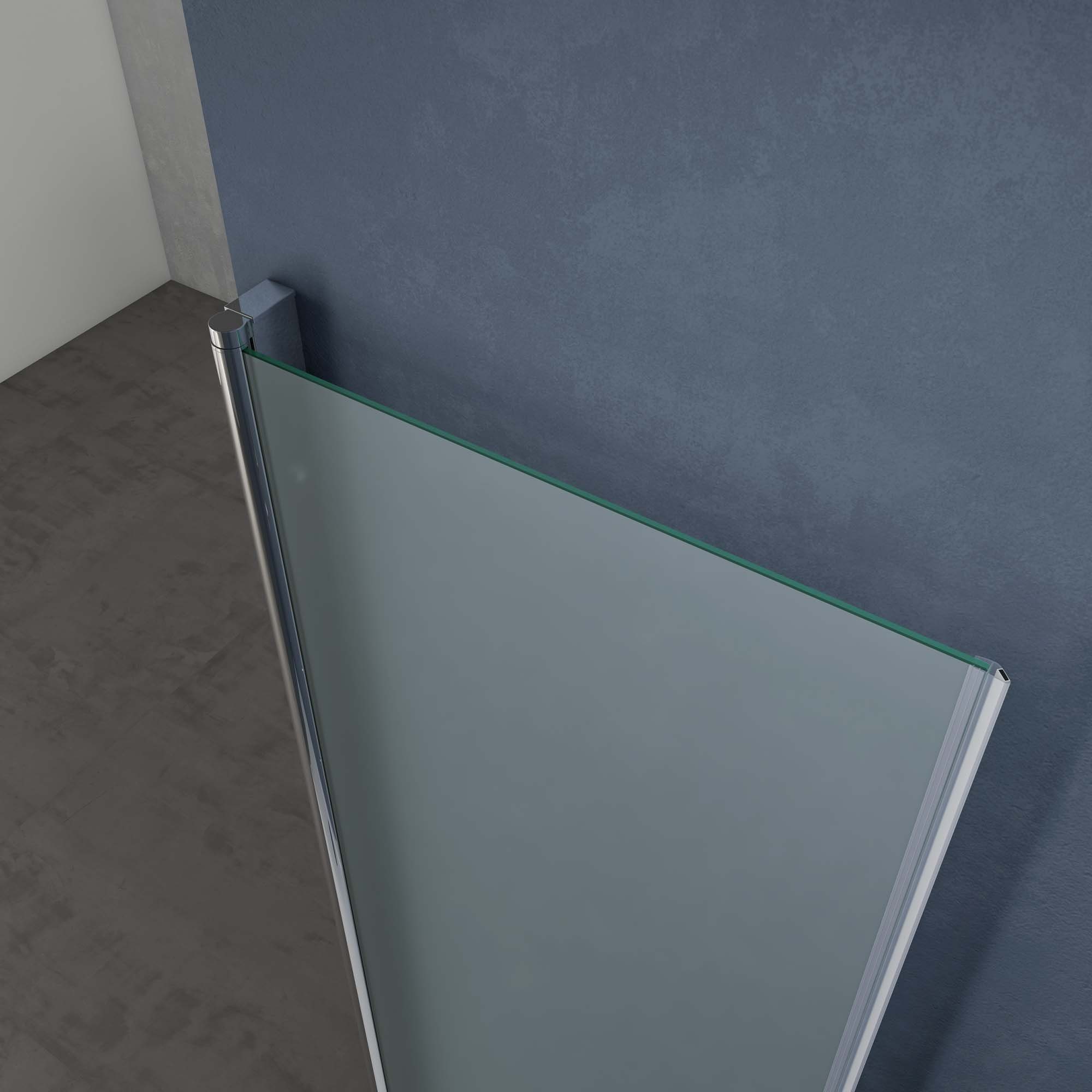 doporro Shower Pivot Door, Shower Door, Niche Door, Shower Enclosure, Shower Cabin Teramo24, 140x195 cm