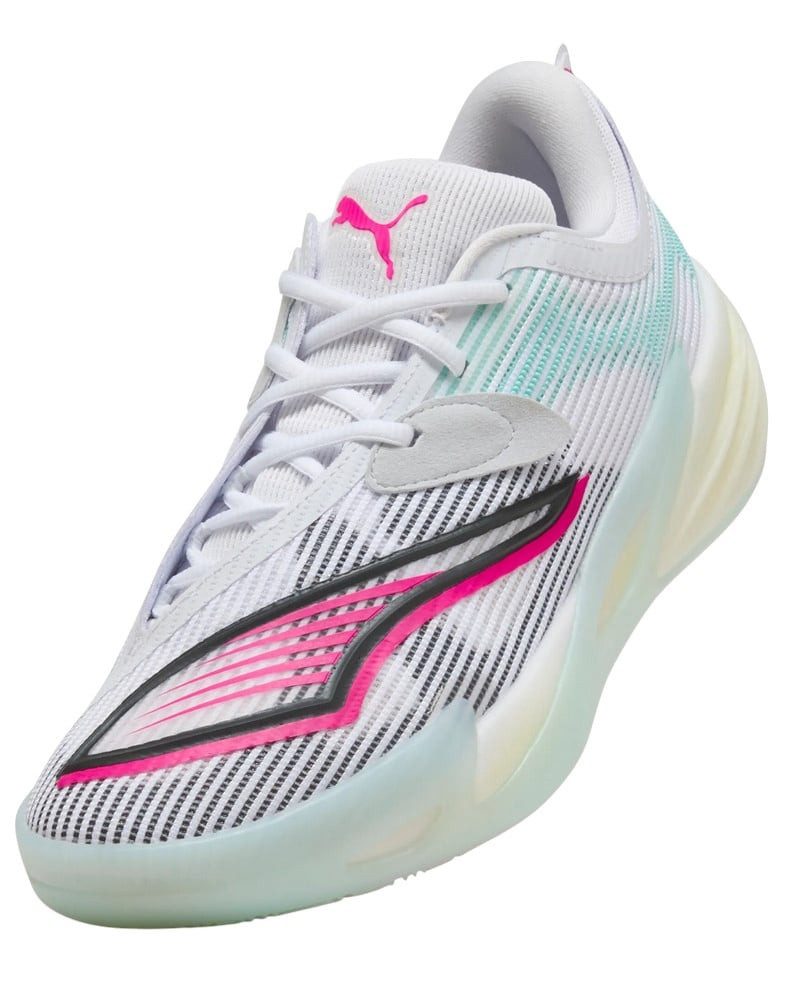 PUMA Hallen-Indoorschuhe All-Pro Nitro™ 2 (Basketball) 2025 weiss/bunt Badmintonschuh