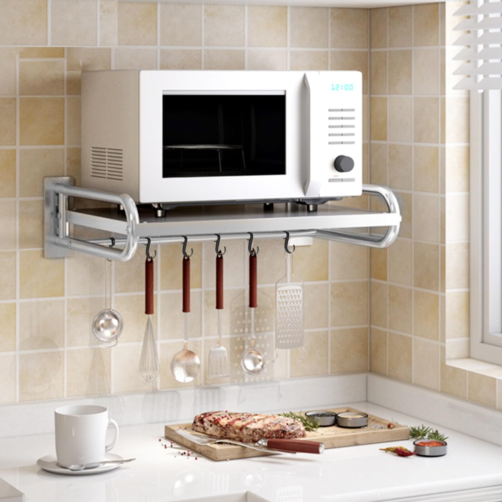 Youyijia Küchenregal mikrowellen Regal Carbon Stahl günstig online kaufen