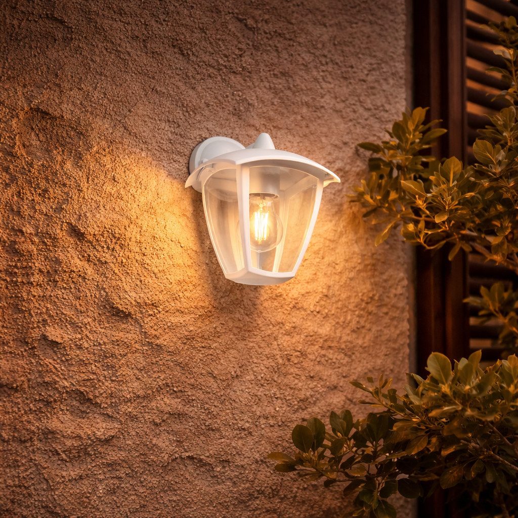 lightling Außen-Wandleuchte Vera, ohne Leuchtmittel, hochwertiges Druckguss-Aluminium, IP44 Schutz