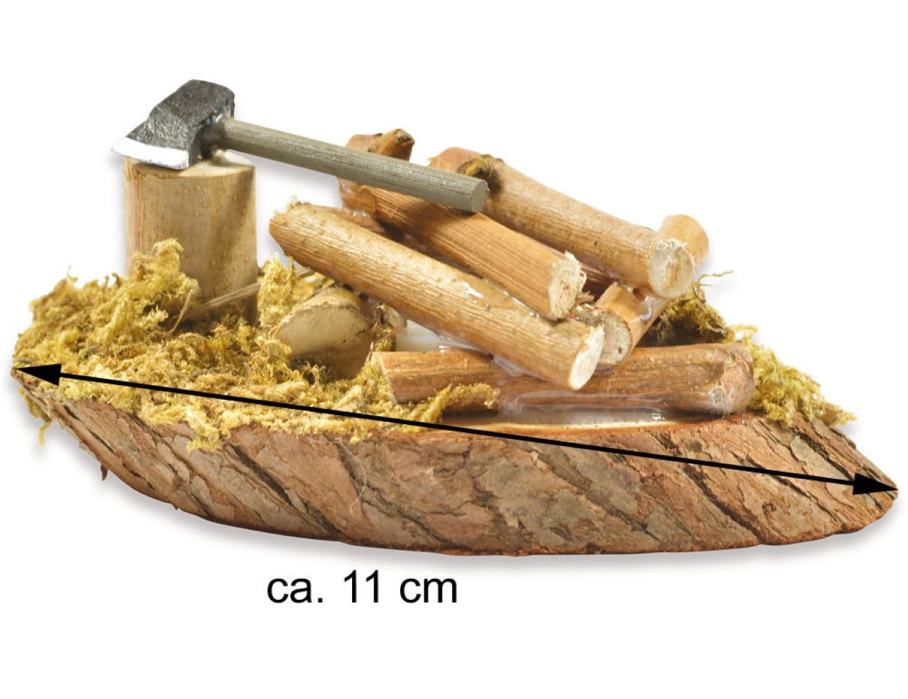 RIFFELMACHER & WEINBERGER Krippen-Zubehör Riffelmacher Lagerfeuer mit Axt und LED-Beleuchtun