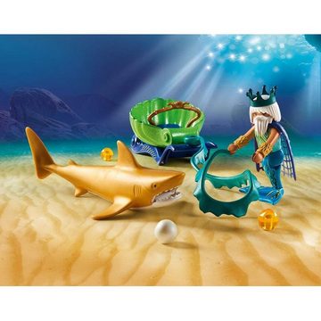 Playmobil® Spielfigur PLAYMOBIL® 70097 - Magic - Meereskönig mit Haikutsche