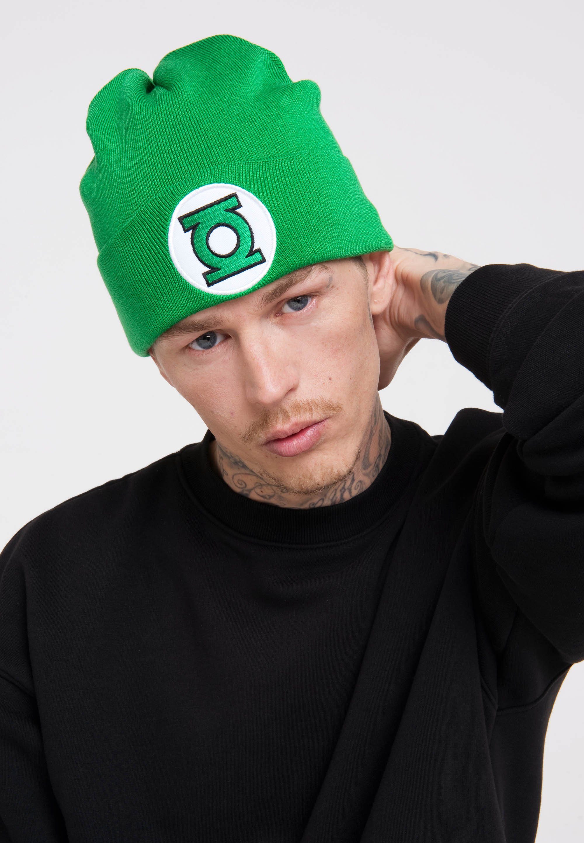 LOGOSHIRT mit Green Lantern Beanie coolem Logo