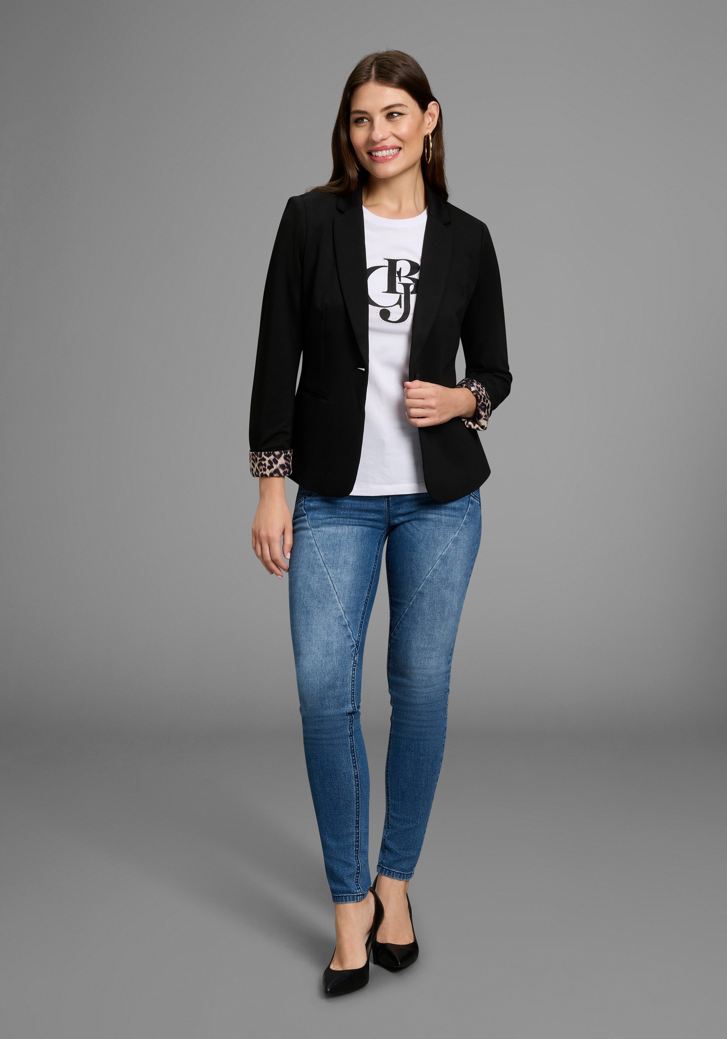 Bruno Banani Kurzblazer Leoprint-Futter - NEUE FARBEN