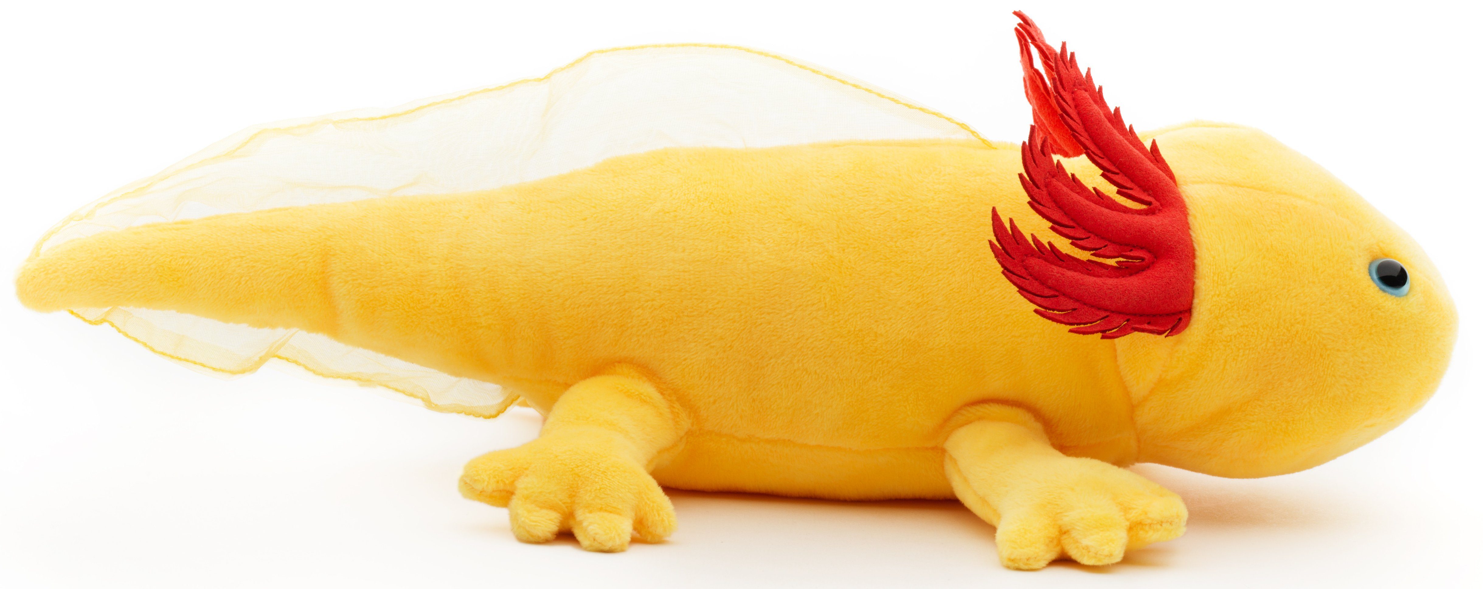 Uni-Toys Kuscheltier Axolotl - verschiedene Farben - 32 cm (Länge) - Plüsch, Plüschtier, zu 100 % recyceltes Füllmaterial