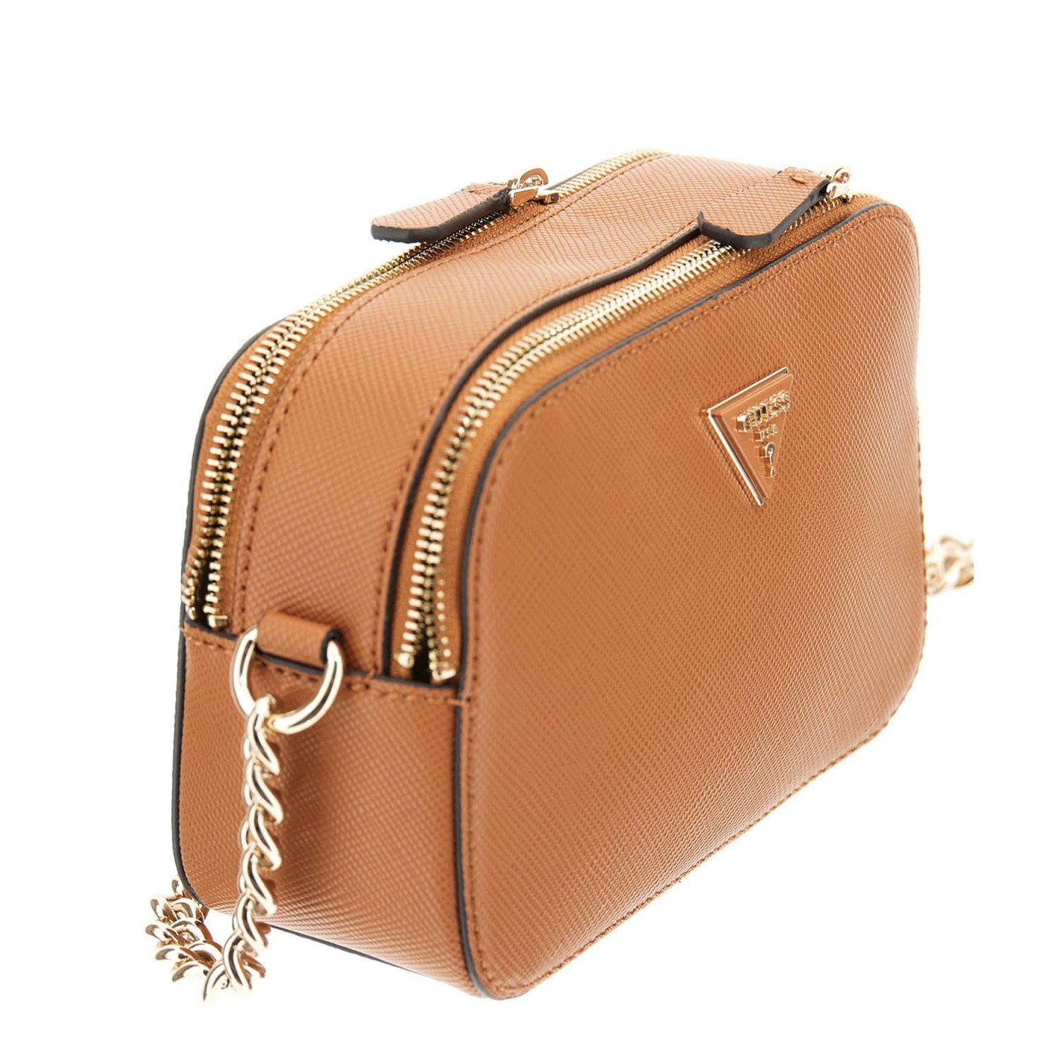 Guess Umhängetasche GUESS Schultertasche Noelle II Light Cognac (1, 1-tlg., 1)