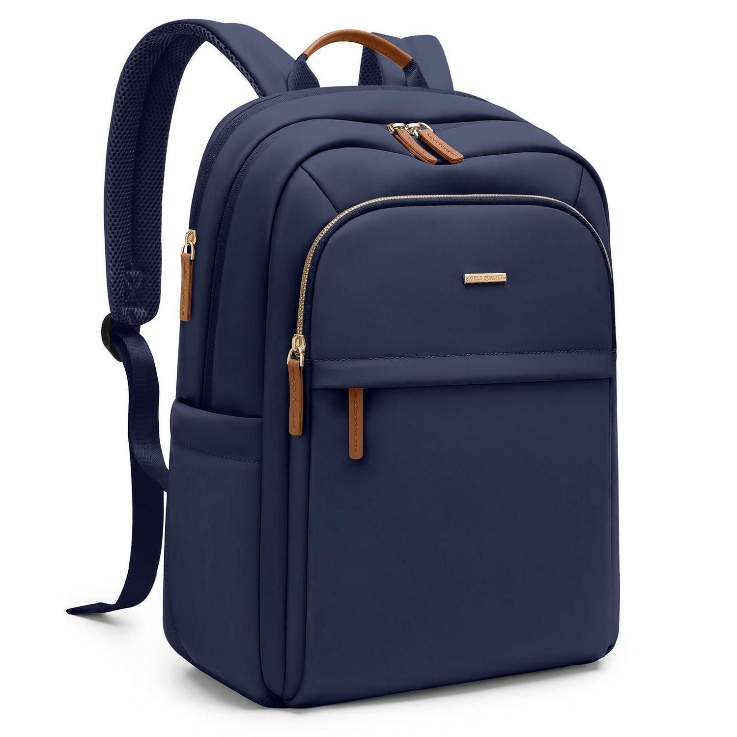 LuxusKollektion Laptoprucksack Rucksack Damen 16 Zoll Laptop Uni Arbeit Marineblau