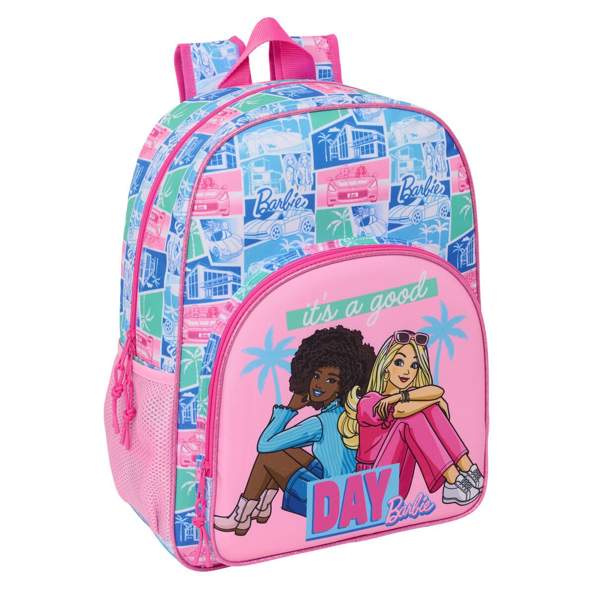 Barbie Kinderrucksack Kinderrucksack Rucksack Barbie Bunt 33x42x14 cm