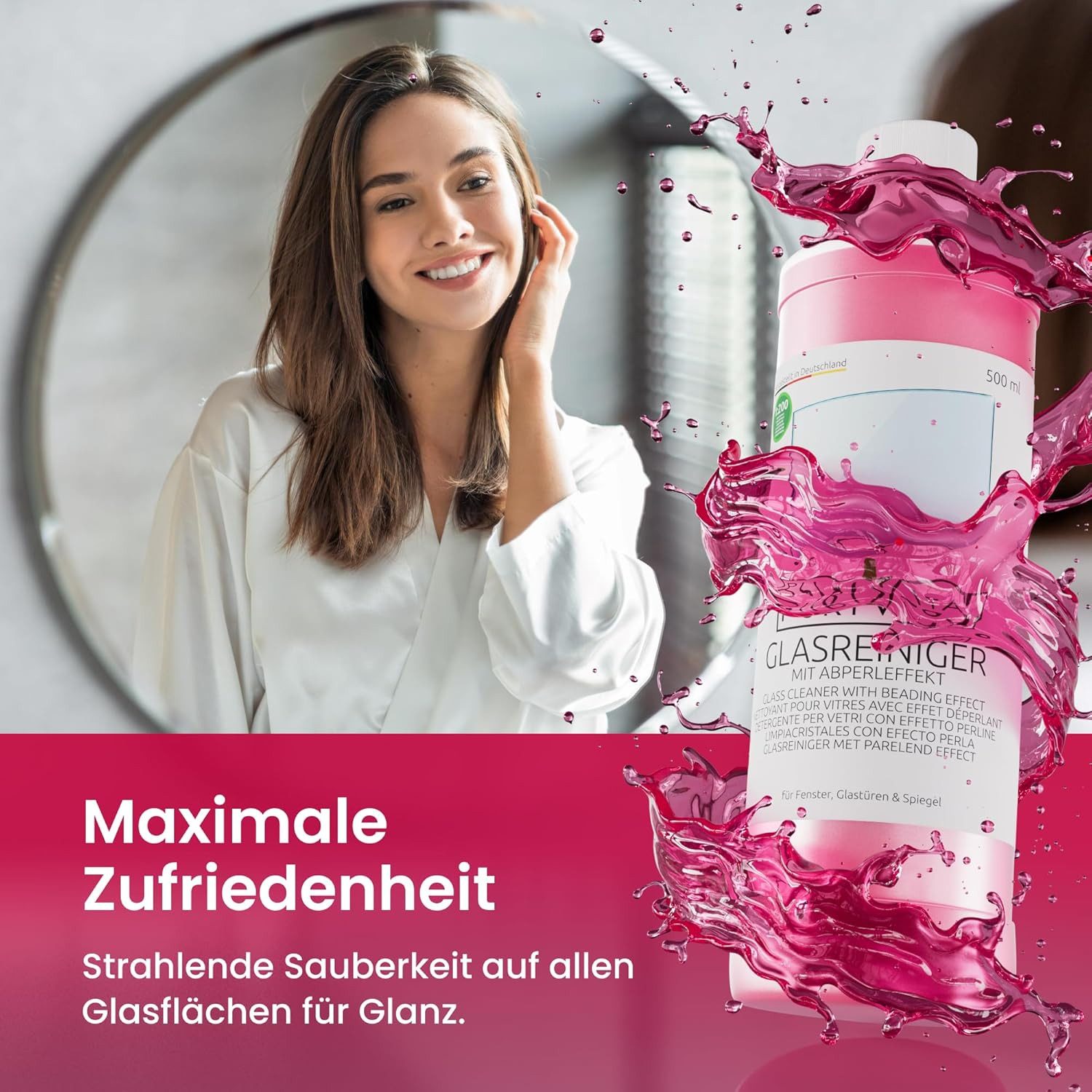Purivita Purivita 1:200 Glasreiniger mit Abperleffekt 500ml Glasreiniger
