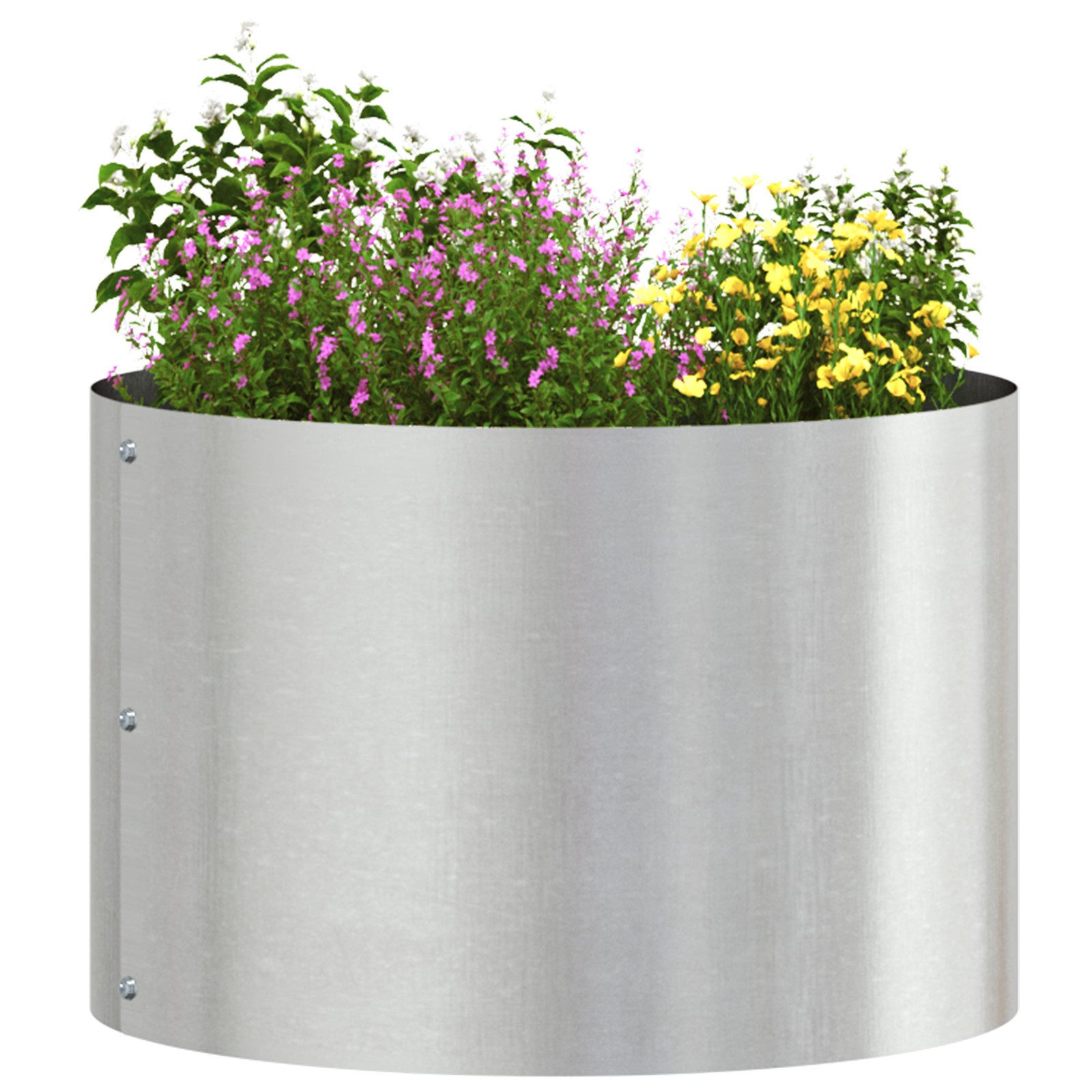 vidaXL Blumentopf Edelstahl Töpfe Edelstahl Mittel günstig online kaufen