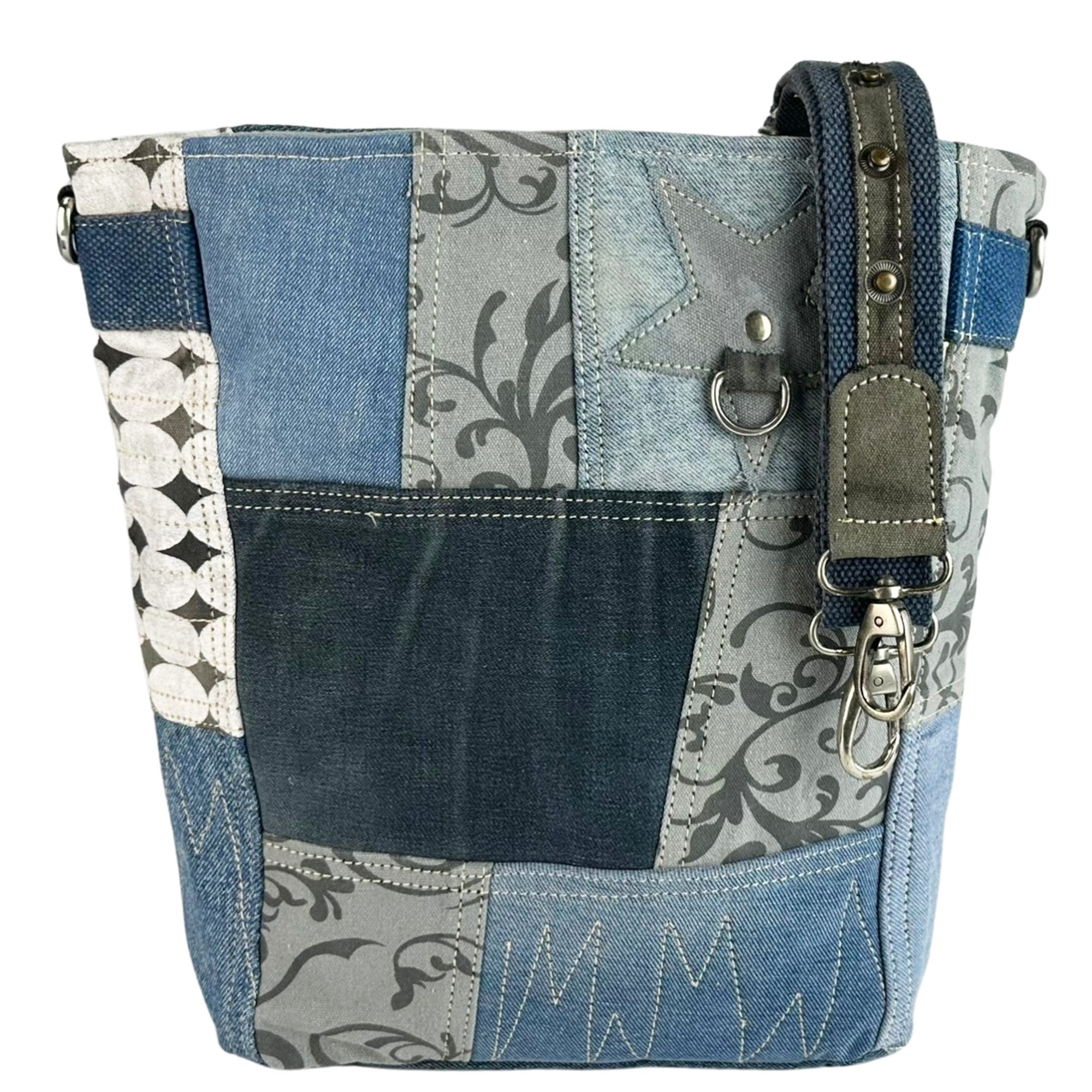Sunsa Umhängetasche Damen Jeans Tasche Crossbody Bag Schultertasche