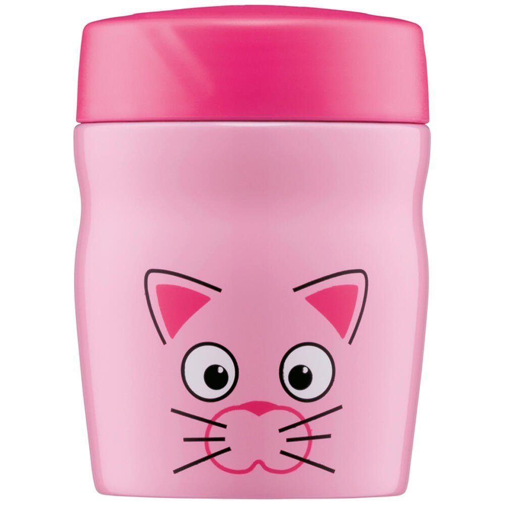 Alfi Thermobehälter FoodMug Katze rosa 0.35l, Edelstahl, (1-tlg),  Doppelwandiger, vakuumgepumpter Edelstahlkörper