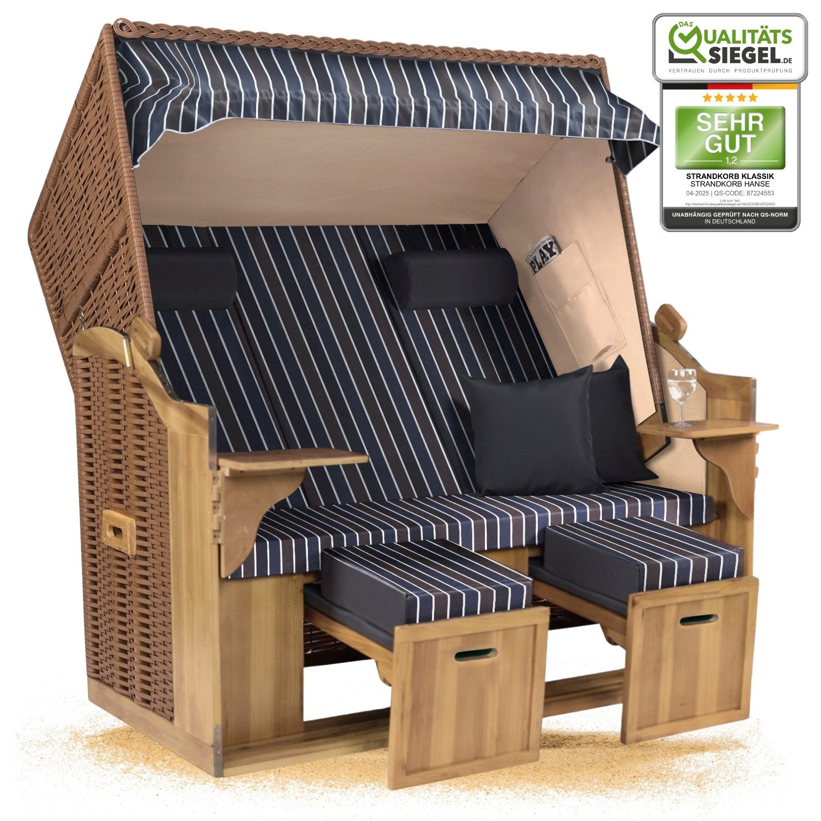 Strandkorb Hanse Strandkorb Strandkorb XXL 2,5Sitzer günstig online kaufen