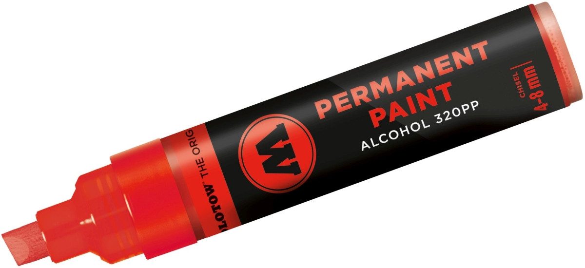 MOLOTOW Permanentmarker Marker 320PP nachfüllbar 4-8mm verkehrsrot
