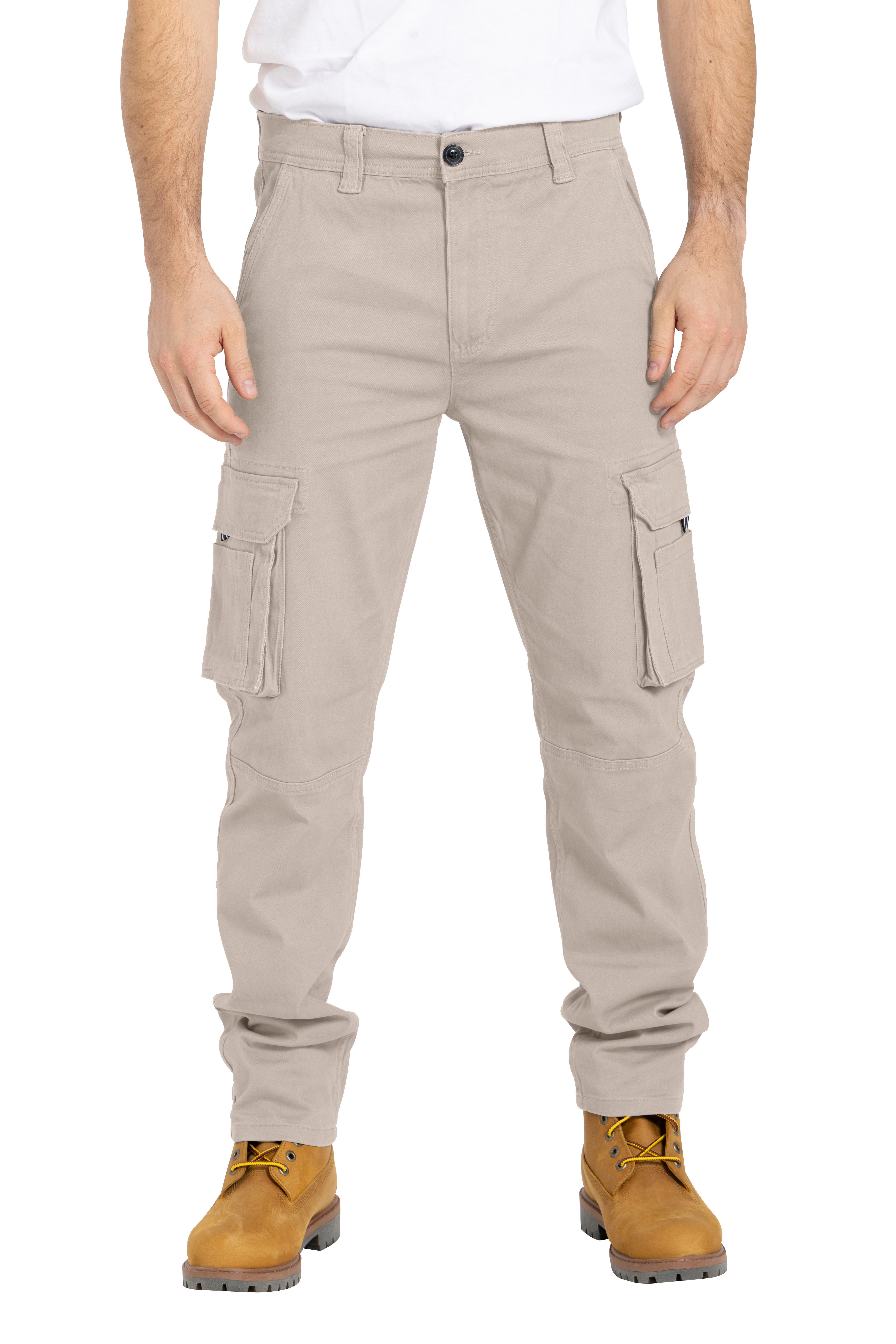 BlauerHafen Cargohose Herren Cargo Hose Arbeitshose Schwerlast Tactical mit 12 Taschen Chino
