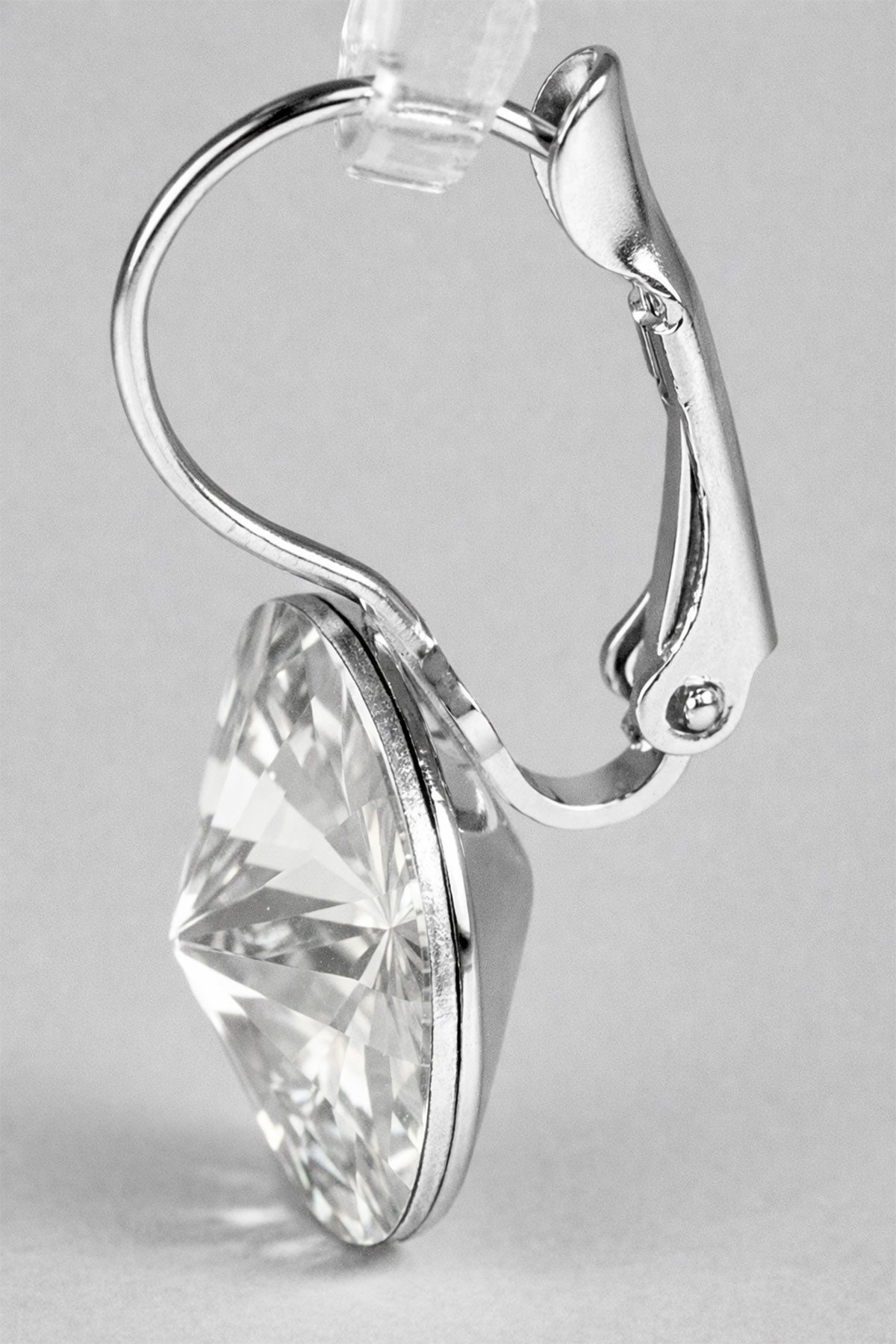 LUISIA® Paar Ohrhänger Silberne Ohrringe "Rivoli" mit 12 mm Kristallen von Swarovski® (2-tlg., inkl. Schmuckbox), Große Farbauswahl – Bild 5 von 5
