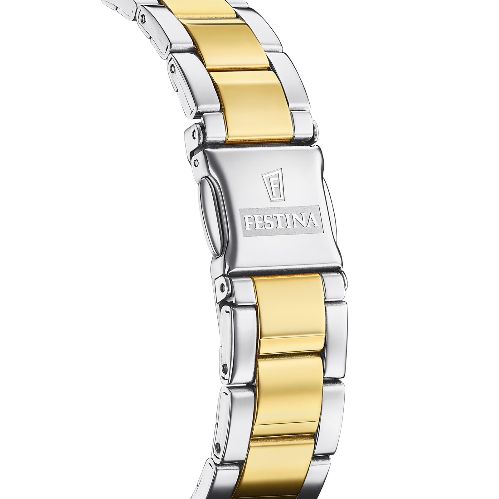 Festina Quarzuhr Festina Damenuhr Mademoiselle Armbanduhr, (Analoguhr), Damen Armbanduhr rund, Edelstahlarmband silber, gold, Fashion