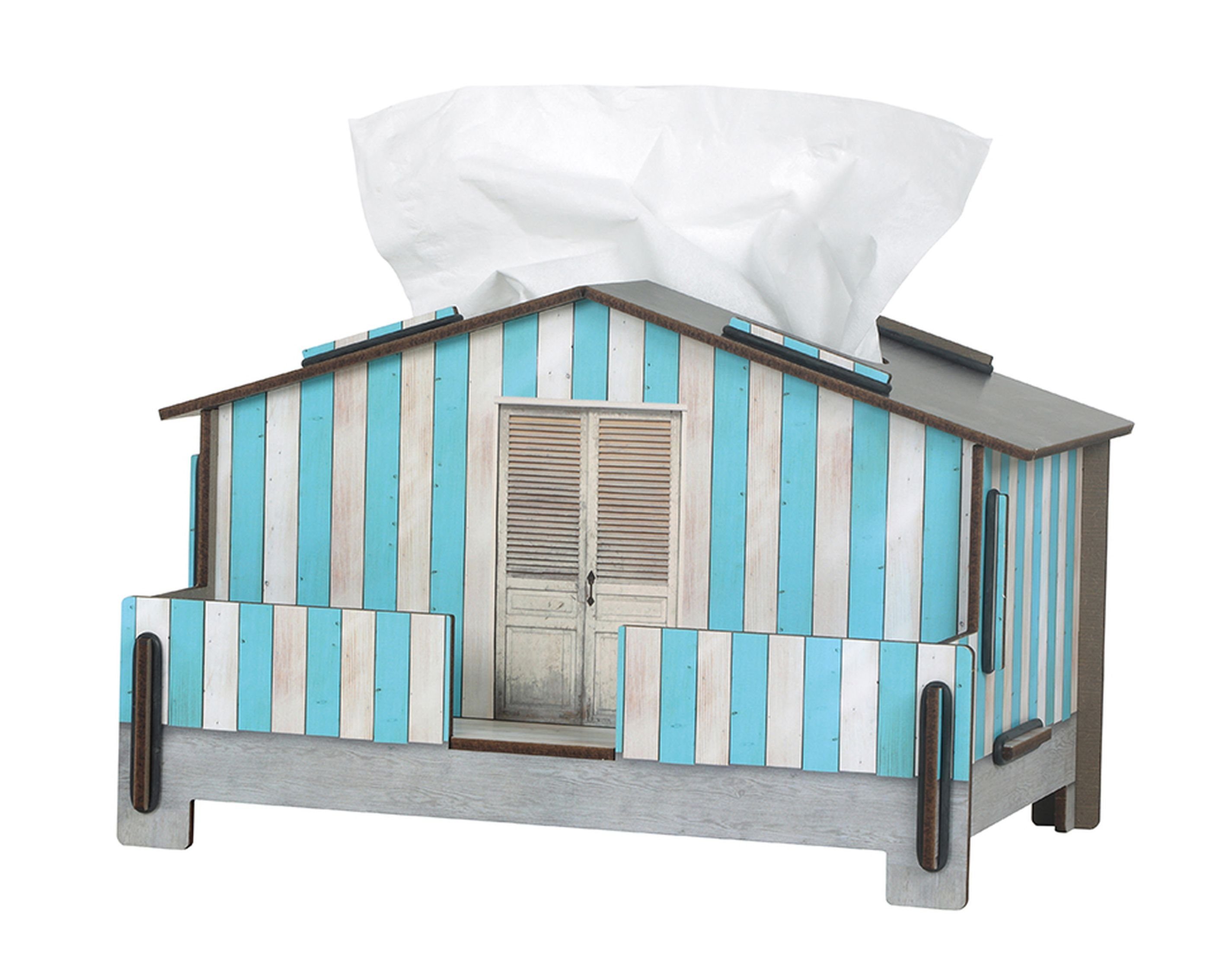 WERKHAUS® Aufbewahrungsbox Werkhaus - Tücherbox "Strandhaus" günstig online kaufen