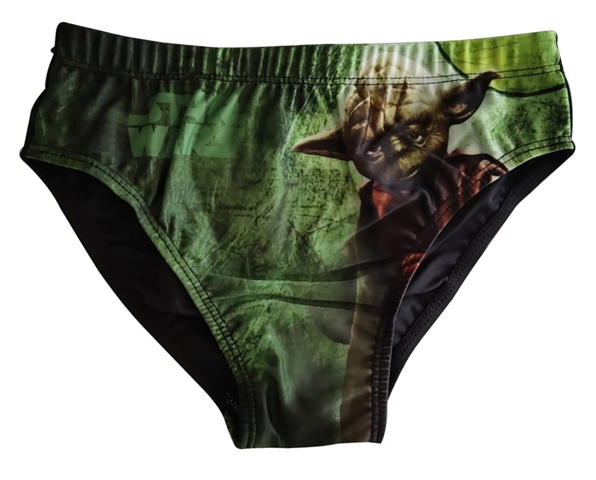 Sun City Badehose Star Wars Meister Yoda Badehose Badeslip für Kinder, Jungen grün Größe