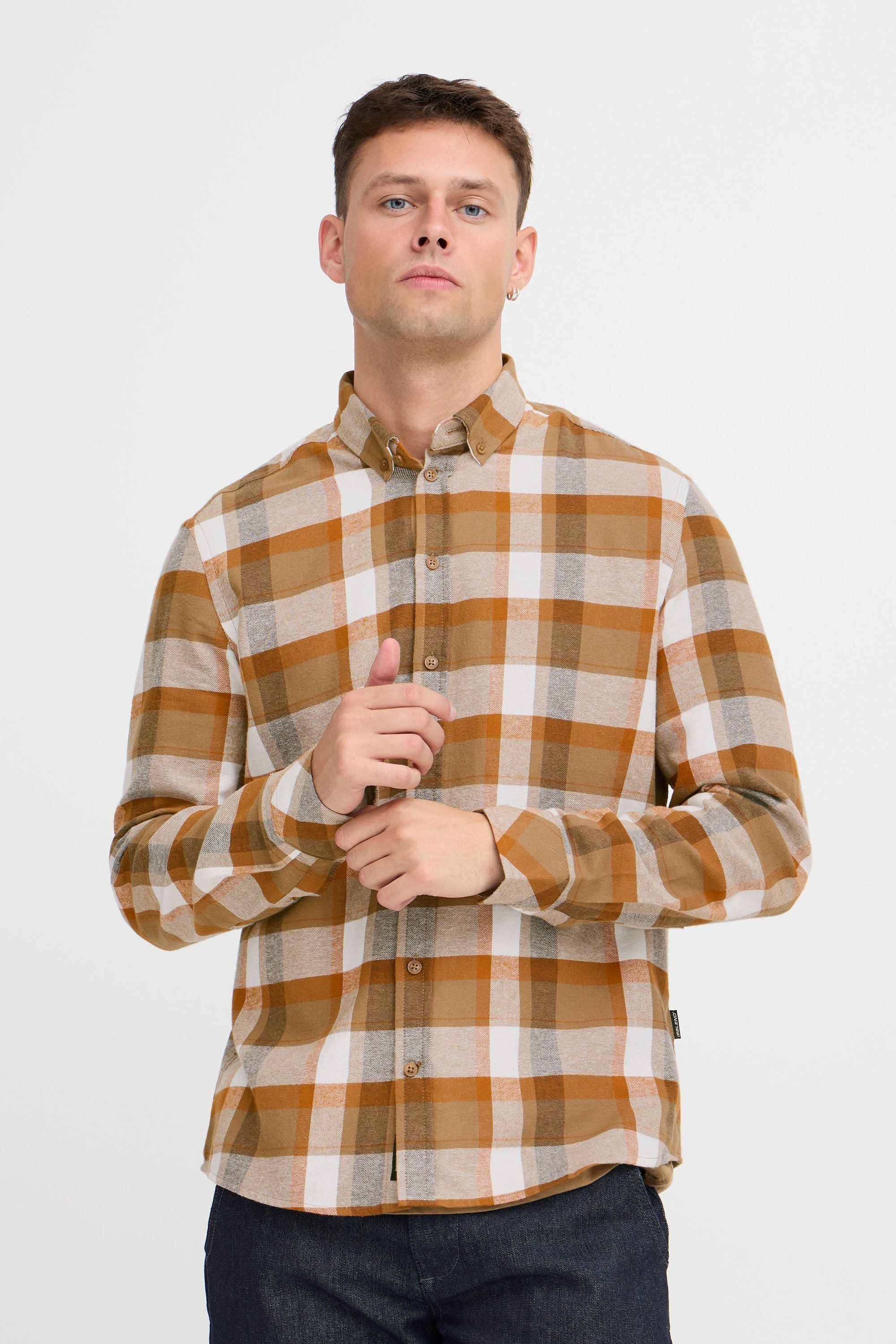 Blend Langarmhemd BHShirt Lässiges kariertes Langarmhemd günstig online kaufen