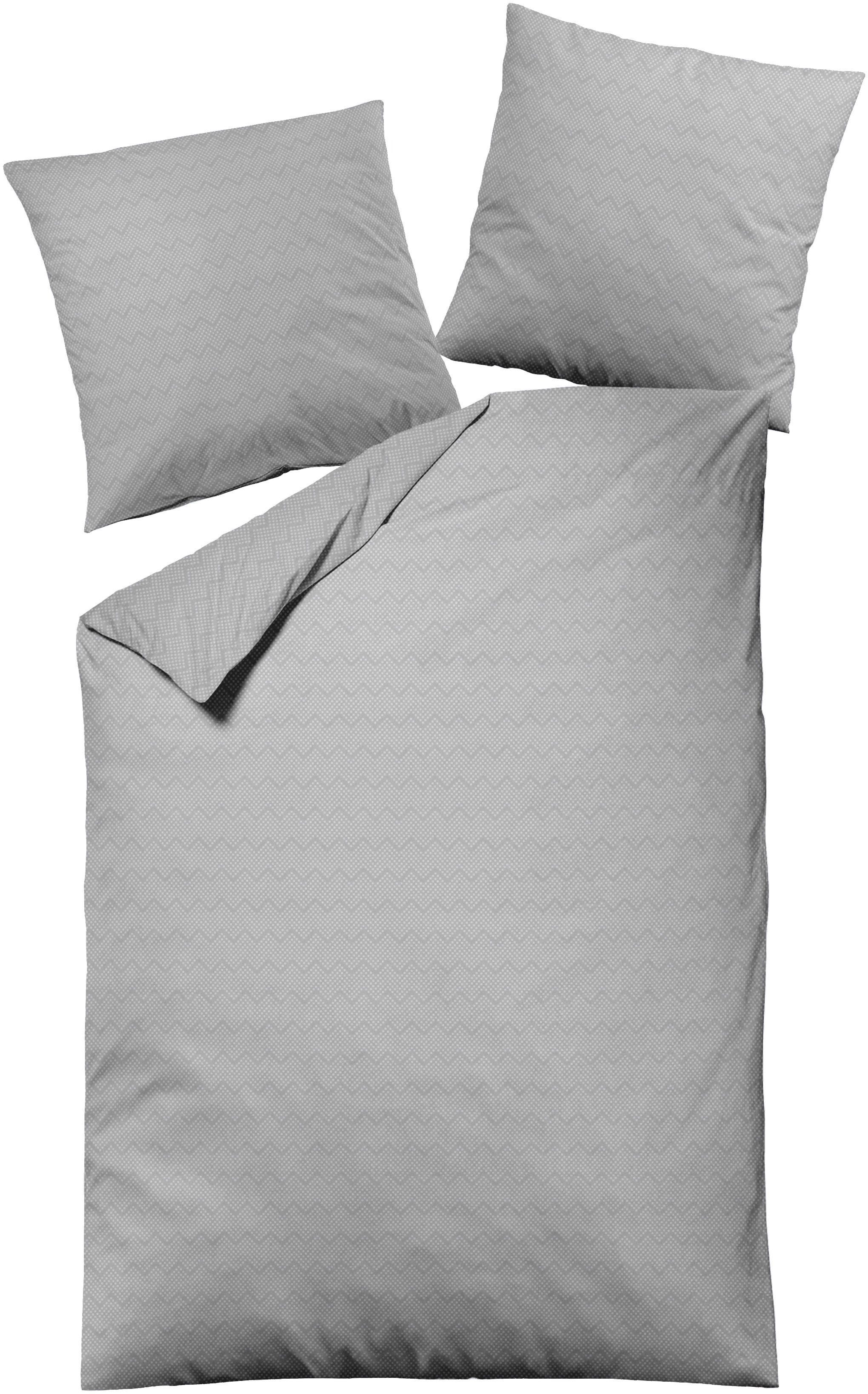 Dormisette Bettwäsche Zacken, Feinflanell, 2 teilig, mit Zacken