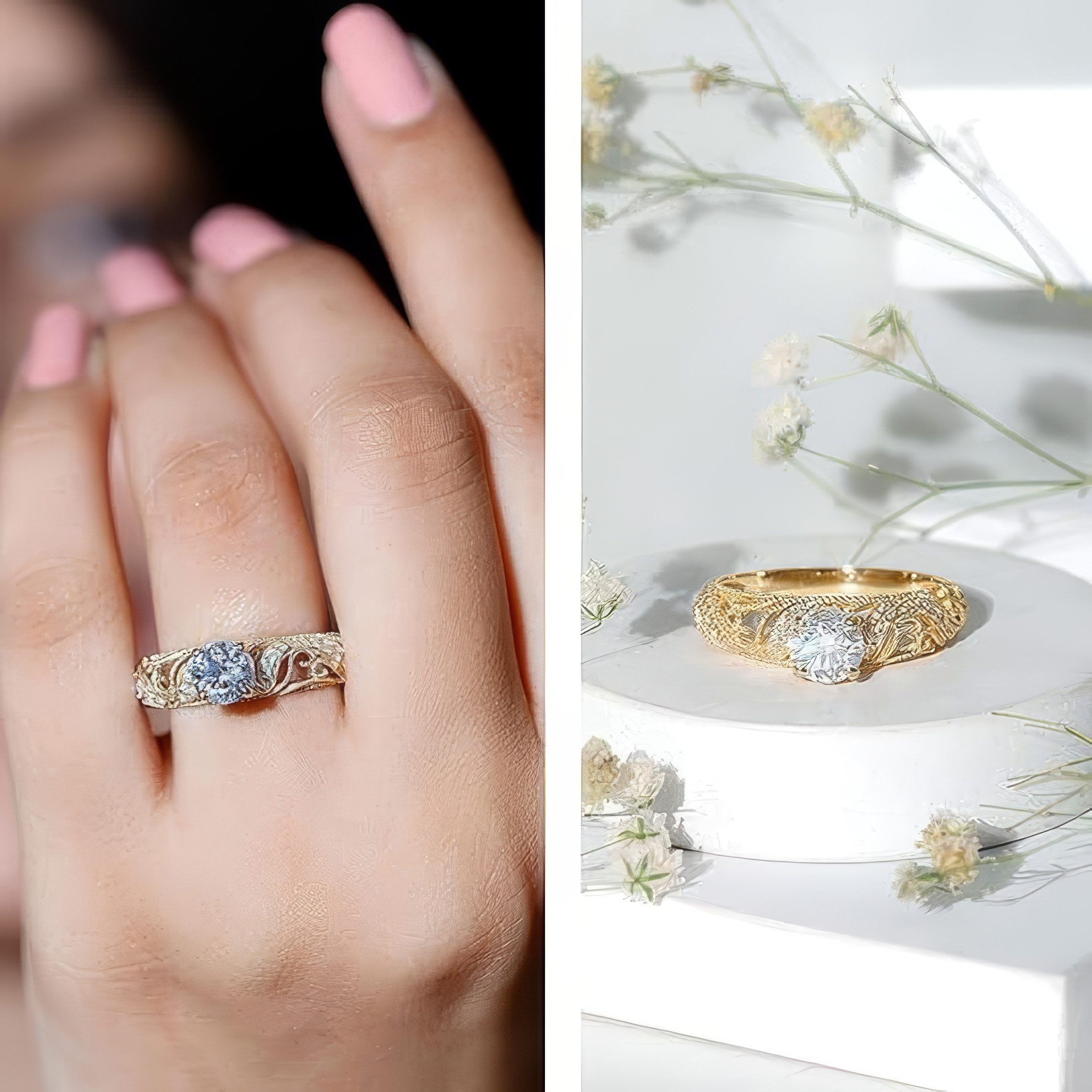Jumpeak Diamantring 1.2 karat, Diamantring, IGI-Zertifikat, Diamant Ring Damen, Eheringe, Labordiamant, Verlobungsringe Frau, Ring Gold Damen 585 Echtgold,E VS2