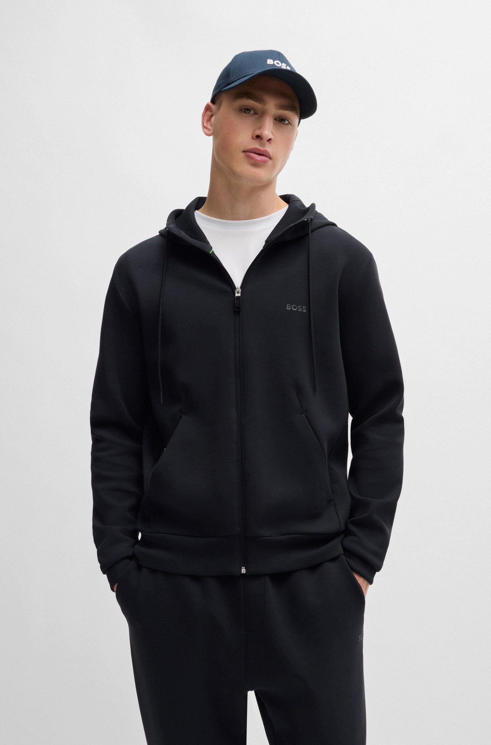 BOSS GREEN Kapuzensweatjacke Saggy mit BOSS günstig online kaufen
