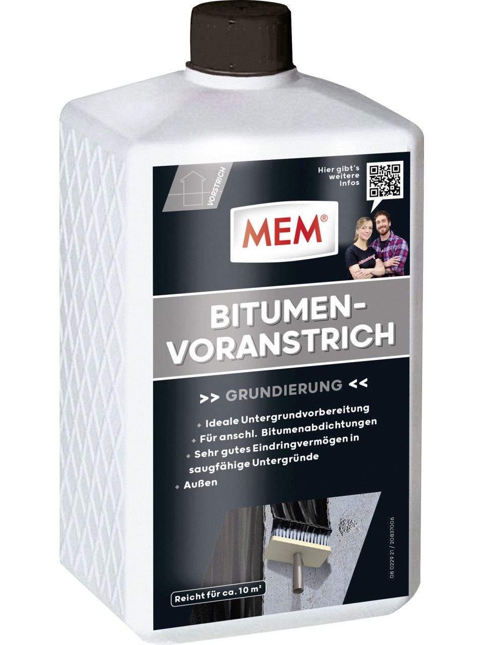 MEM Bauchemie MEM Bitumen-Voranstrich 1 l Naturstein-Imprägnierung