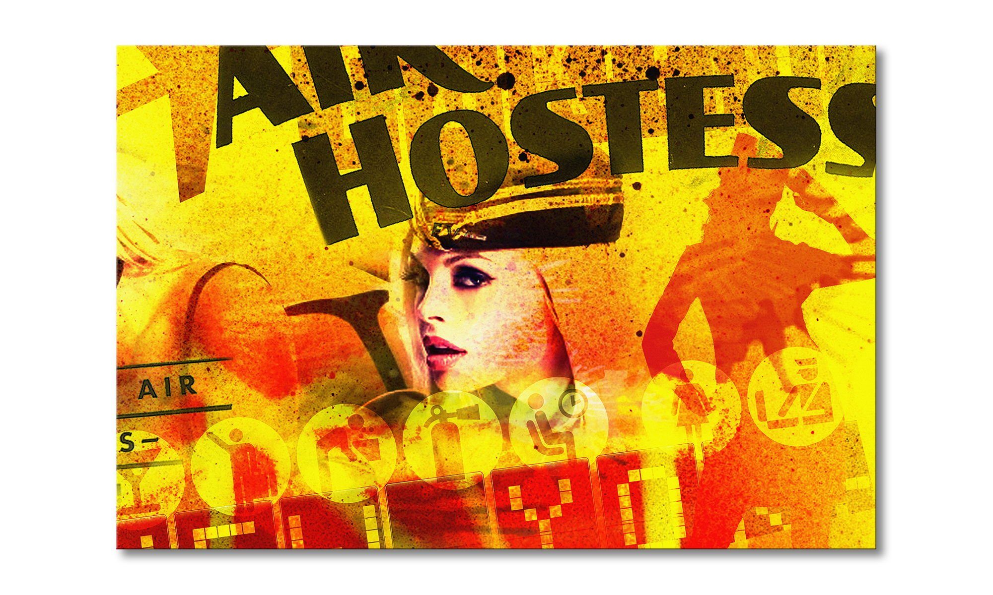 Leinwandbild Air Hostess