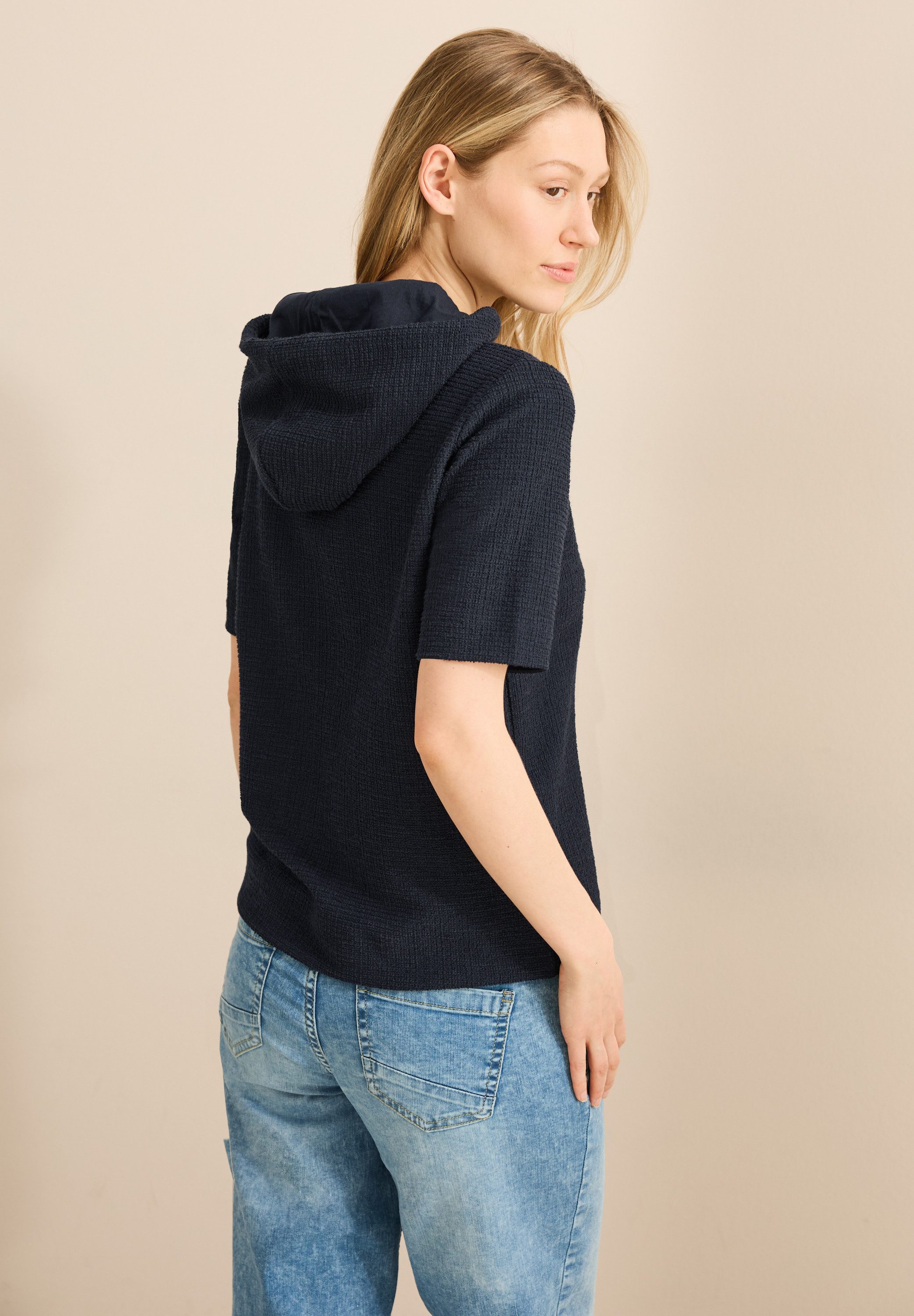 CECIL Kapuzenshirt aus softem Materialmix günstig online kaufen