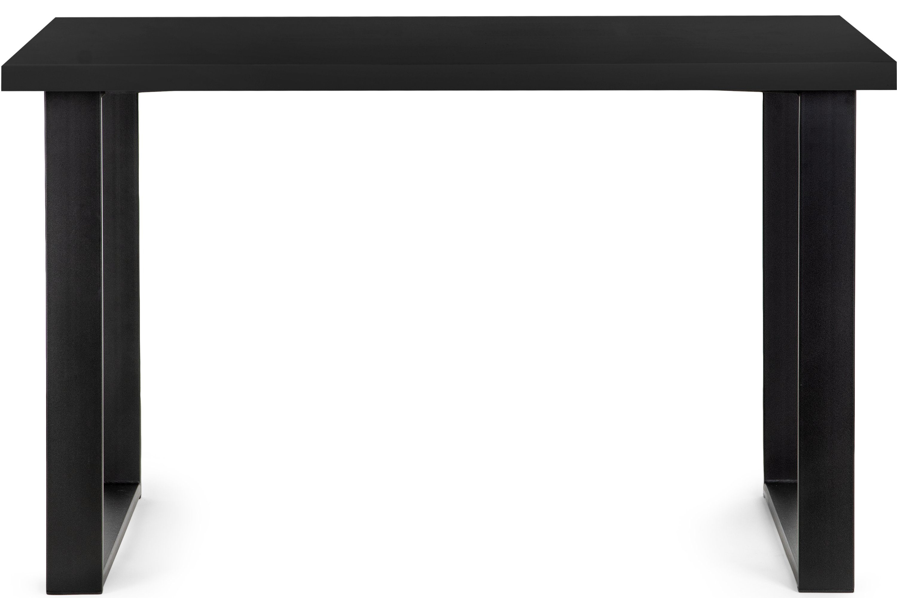 Konsimo Esstisch CETO 125x80cm, schwarz | Loft-Stil Küchentisch Esszimmertisch schwarz rechteckig