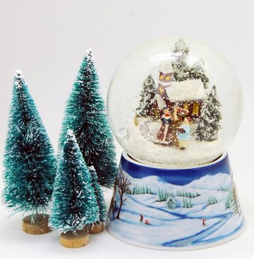 MINIUM-Collection Schneekugel Spieluhr Weihnachten Weihnachtsspaziergang 100mm breit