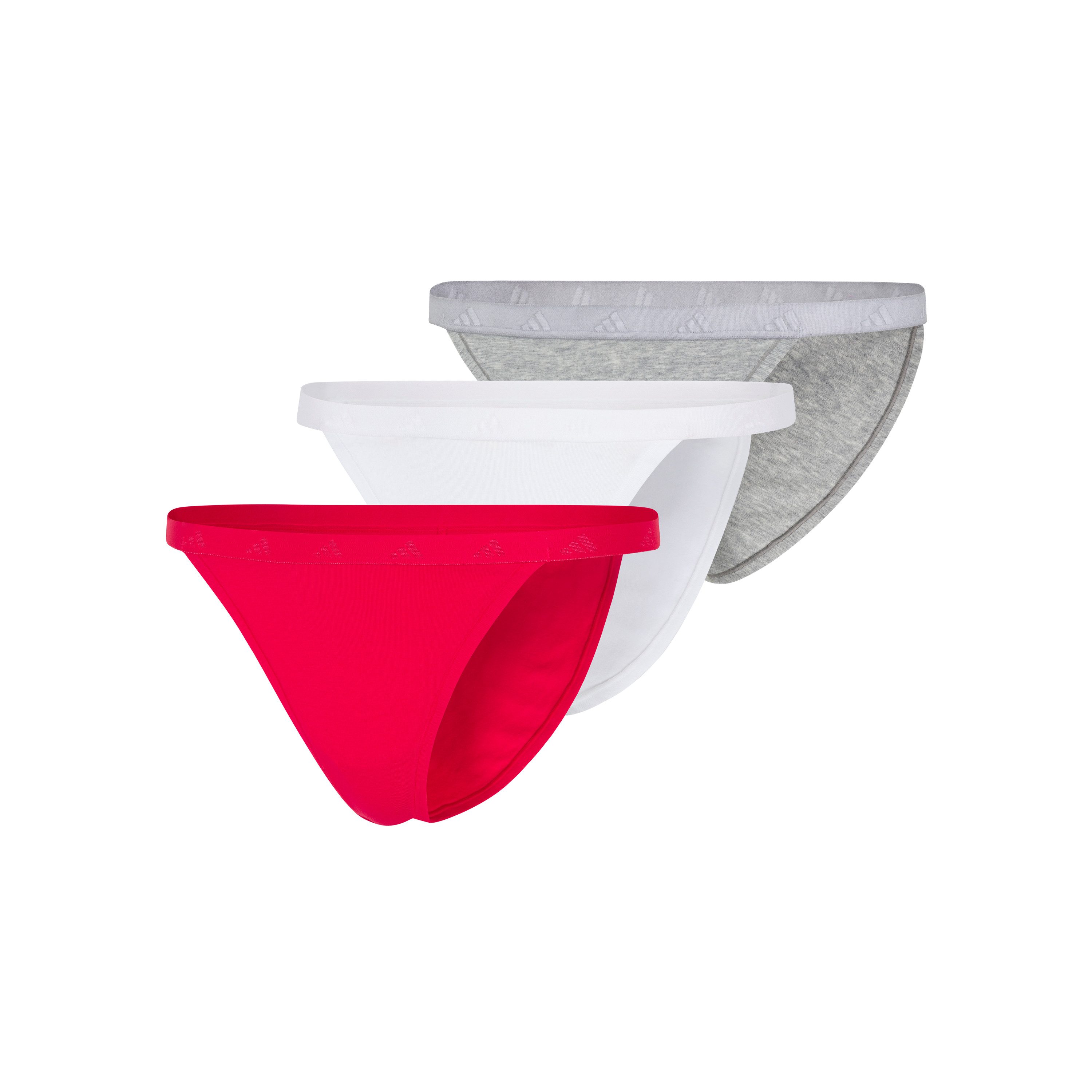 adidas Sportswear Bikinislip Sport Active Essentials Cotton (3er Pack) bequem, weich, feuchtigkeitsregulierend, trocknet schnell, Baumwollmix