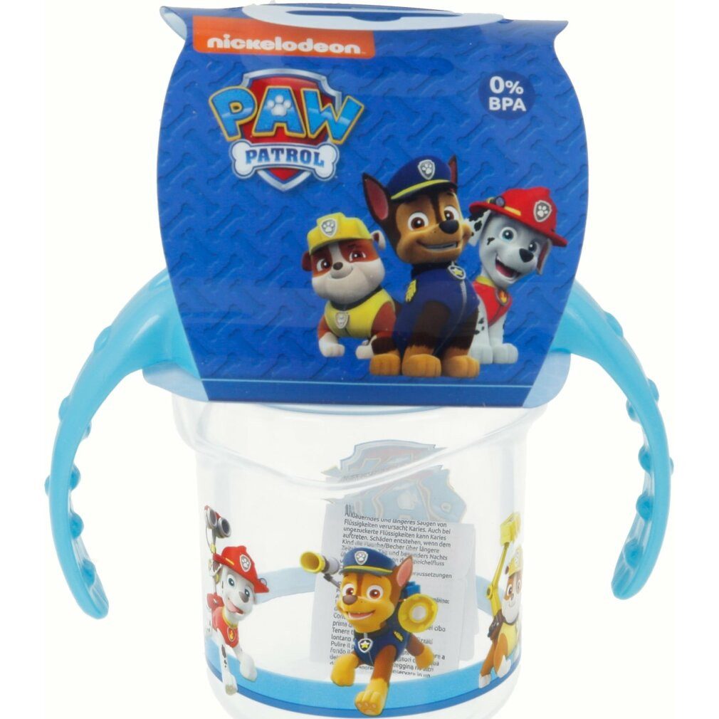 Stor Babyflasche Becher mit Ohren und Silikonmundstück 250ml Tlapková patrola