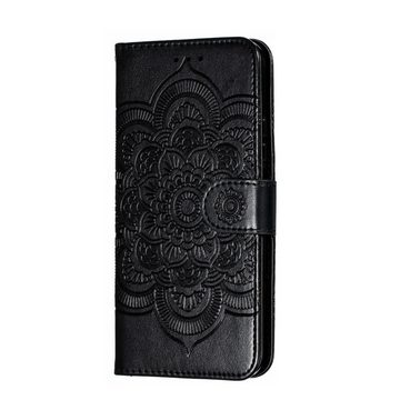 CoverKingz Handyhülle Honor 20 Pro Handy Hülle Schutz Tasche Flip Cover Wallet Case Mandala, Klapphülle Schutzhülle mit Kartenfach Schutztasche Motiv Mandala