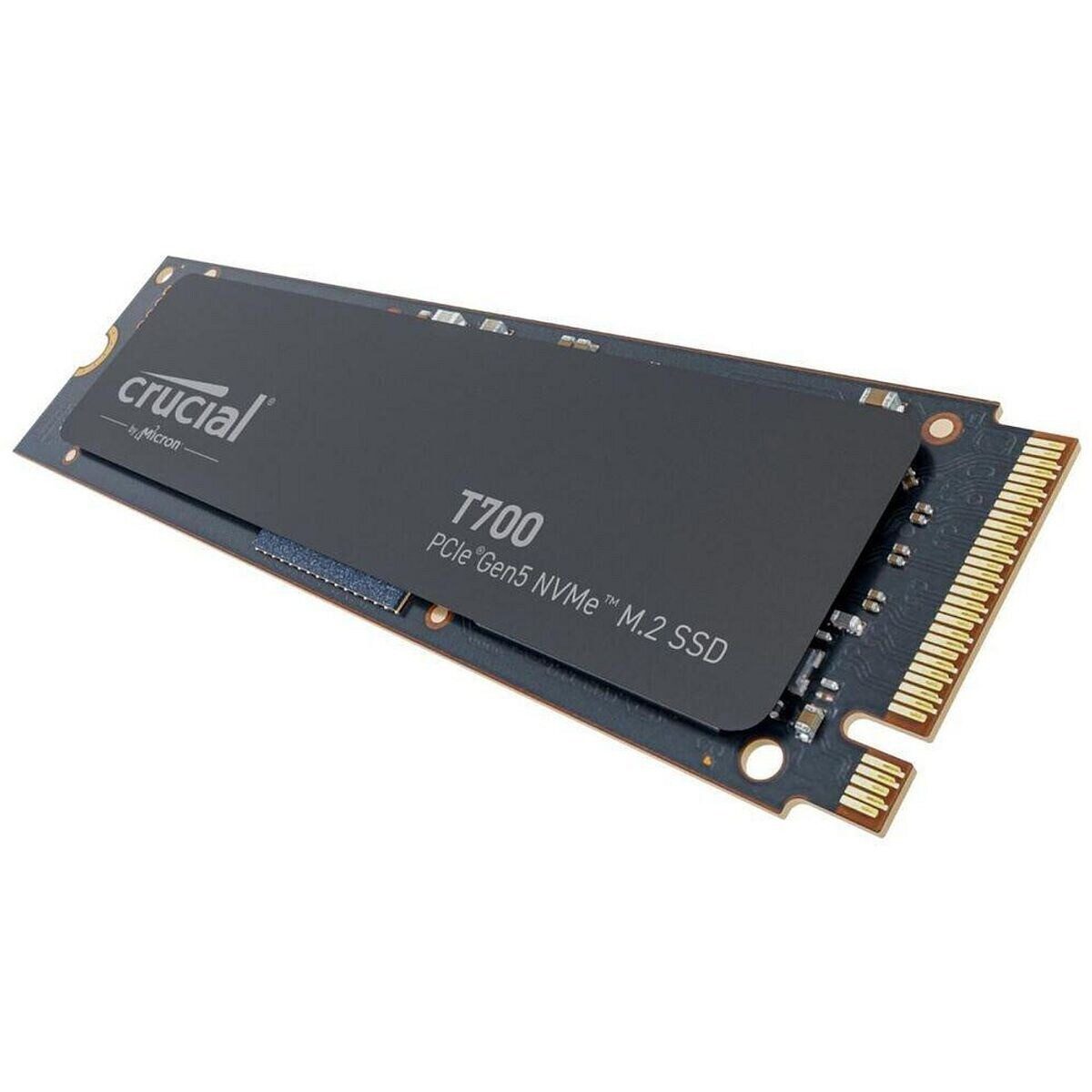 Crucial T700 2TB SSD Gaming M.2 2280 NVMe 2000GB interne SSD (2 TB) M.2" 12400 MB/S Lesegeschwindigkeit, 11800 MB/S Schreibgeschwindigkeit, PCIe Gen5 NVMe, TLC NAND, DRAM Cache, DirectStorage